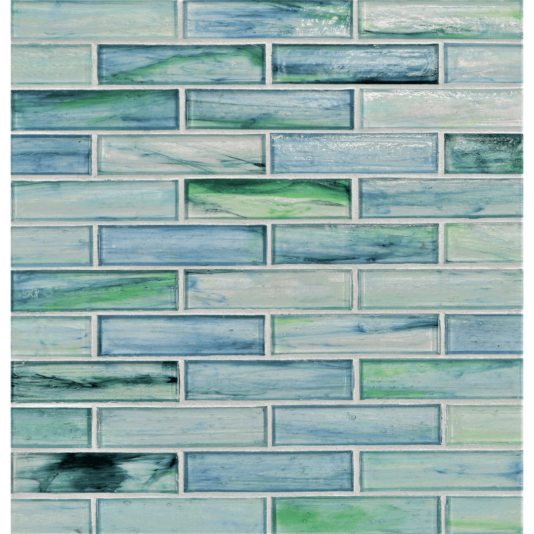 TOZEN: Erbium 1"x4" Staggered Joint Field Mosaic (9.92"x12.41" | natural)