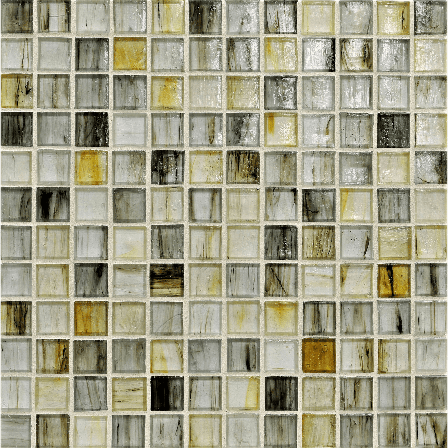 TOZEN: Indium 1"x1" Straight Stack Field Mosaic (12.51"x12.51" | natural)