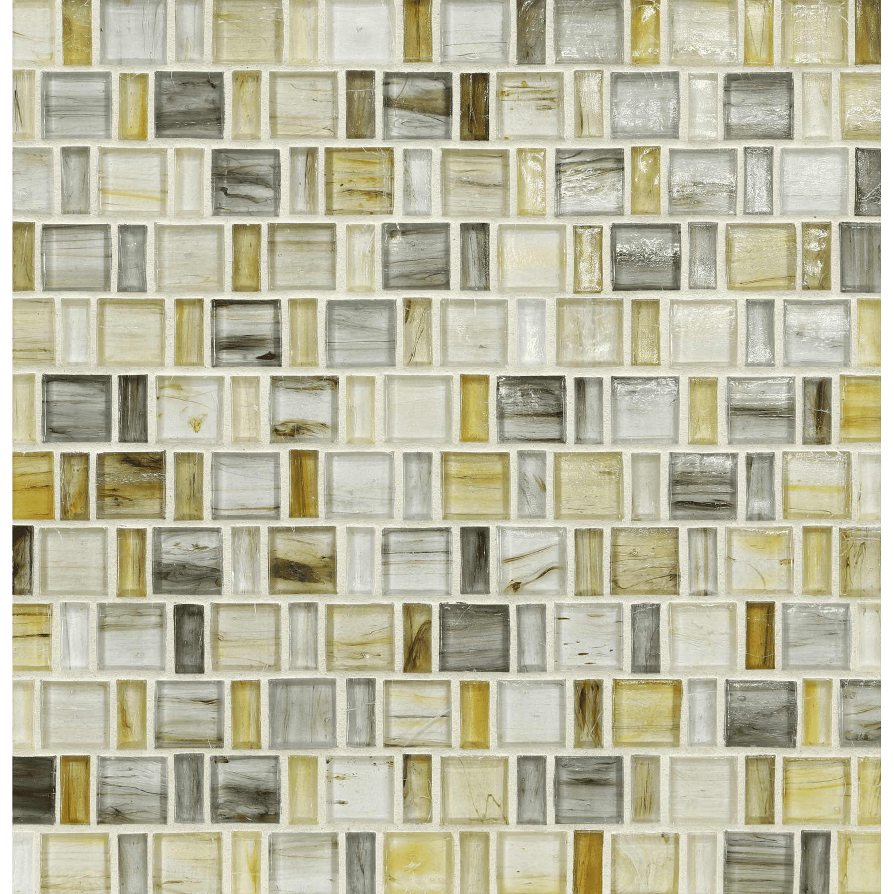 TOZEN: Indium Japonaise Offset Field Mosaic (12.57"x12.50" | natural)