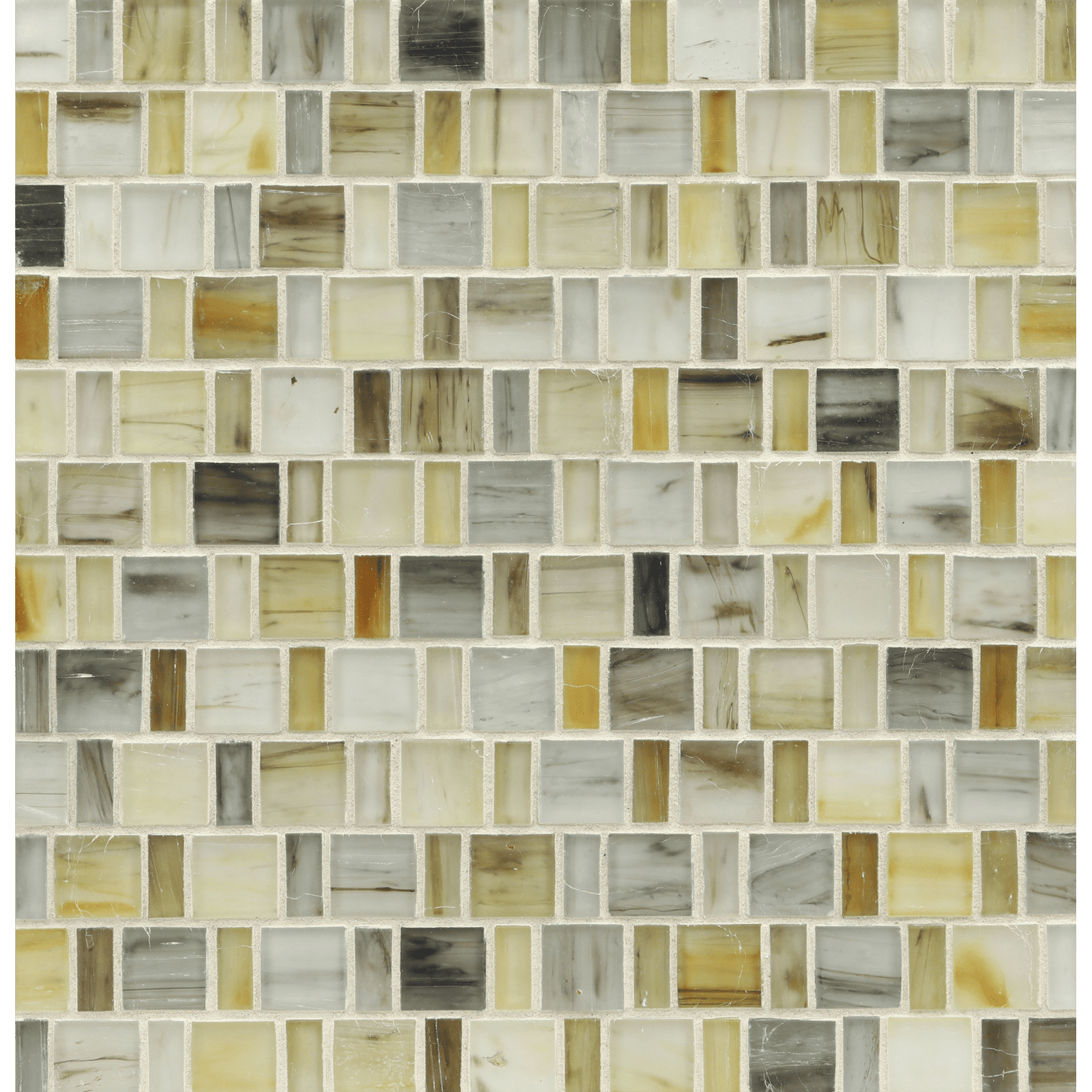 TOZEN: Indium Japonaise Offset Field Mosaic (12.57"x12.50" | silk)