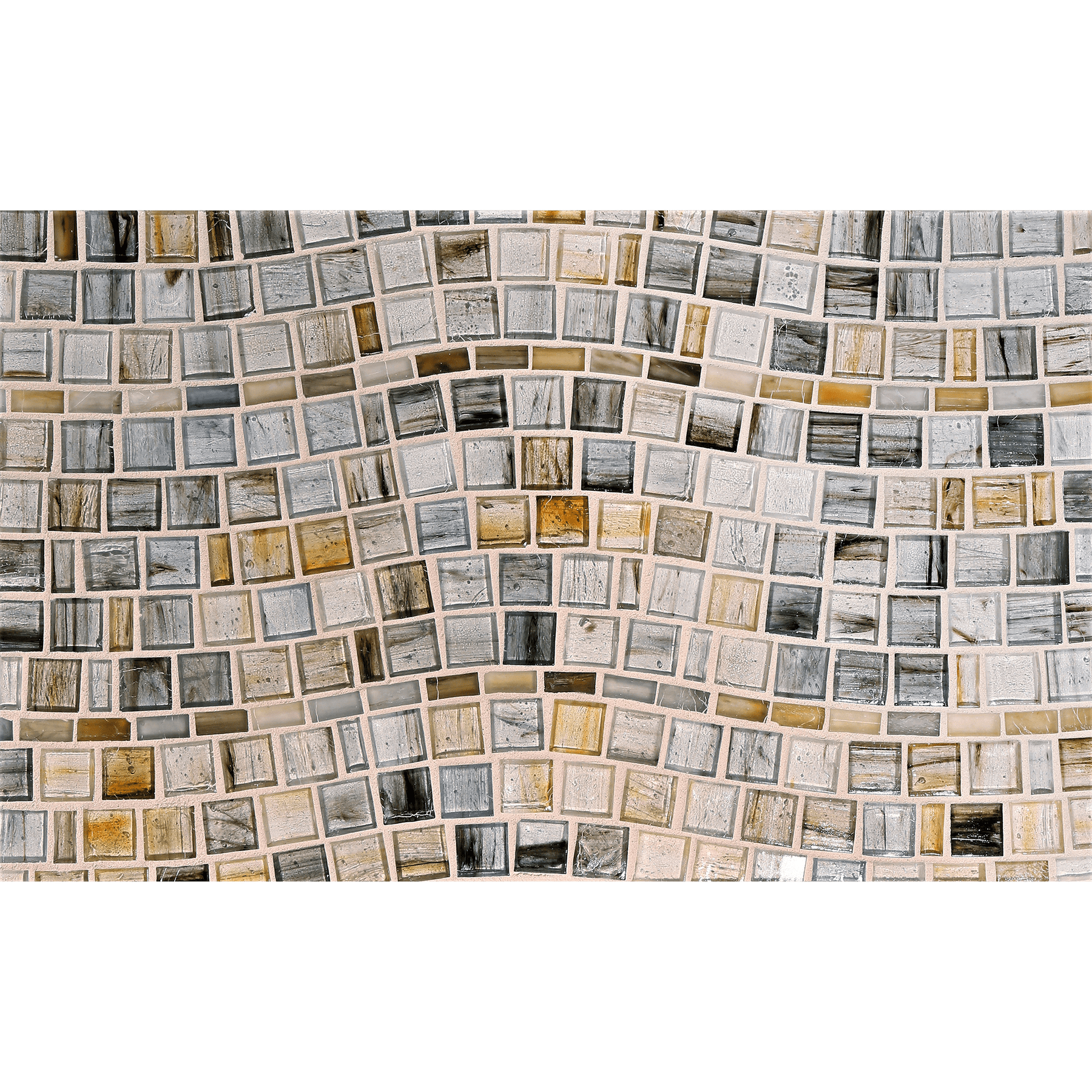 TOZEN: Indium Rio Offset Field Mosaic (15.42"x11.67" | natural)