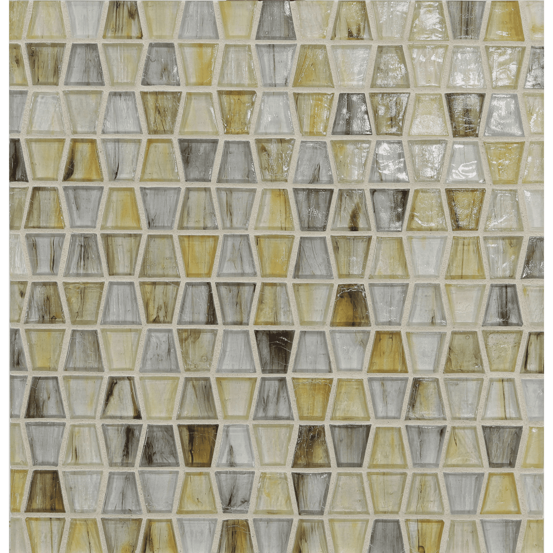 TOZEN: Indium Wings Tapered Field Mosaic (11.91"x12.50" | natural)