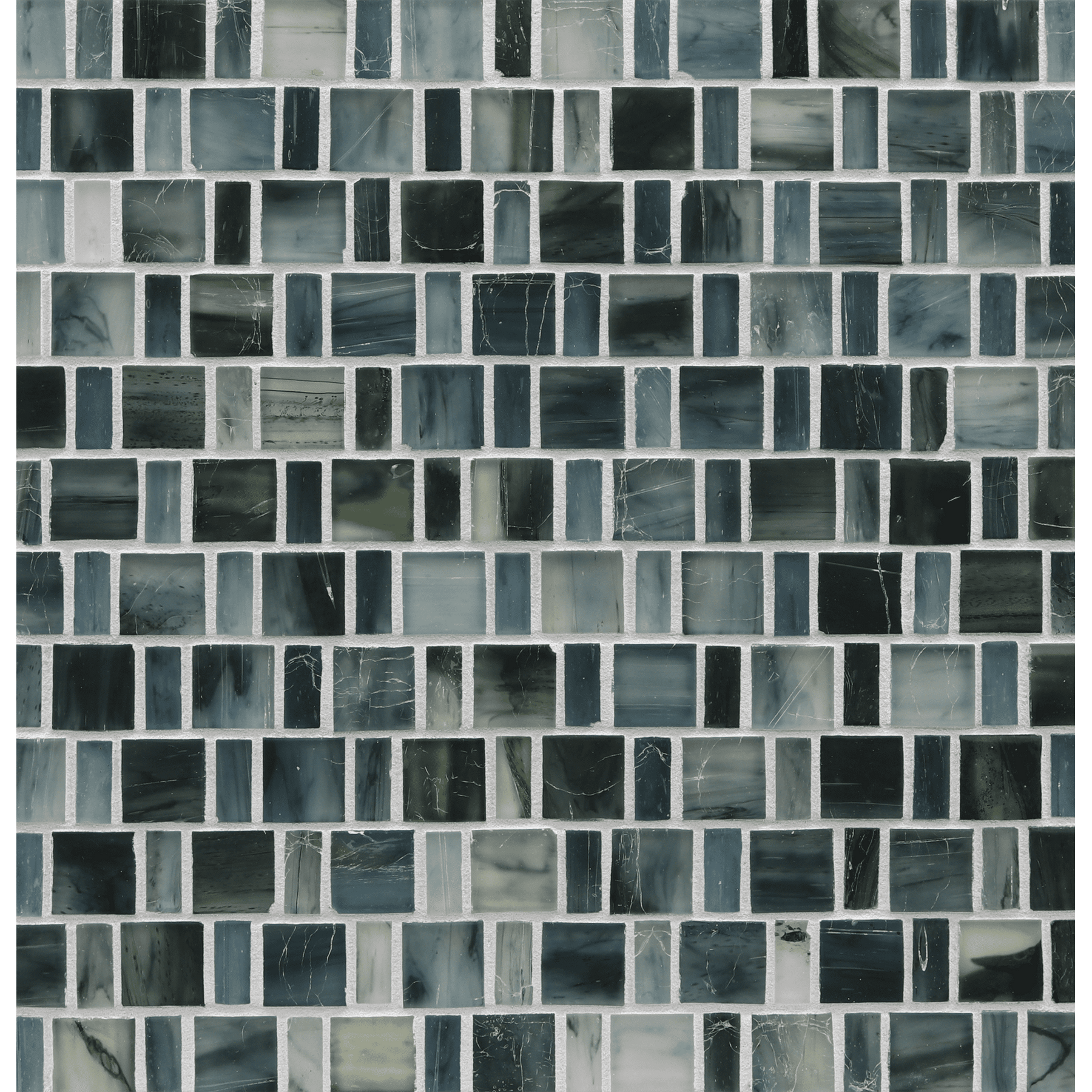 TOZEN: Iodine Japonaise Offset Field Mosaic (12.57"x12.50" | silk)