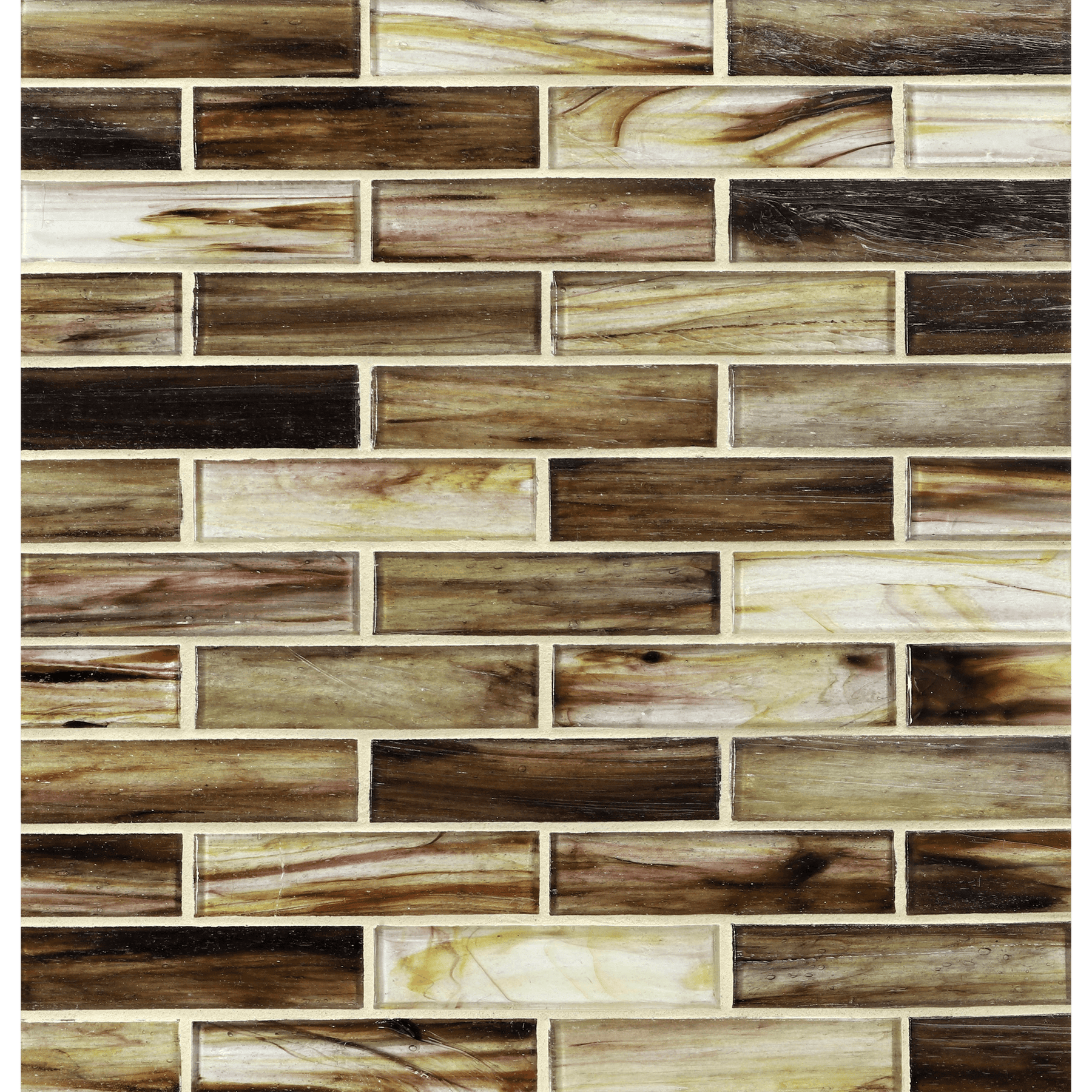 TOZEN: Lithium 1"x4" Staggered Joint Field Mosaic (9.92"x12.41" | natural)