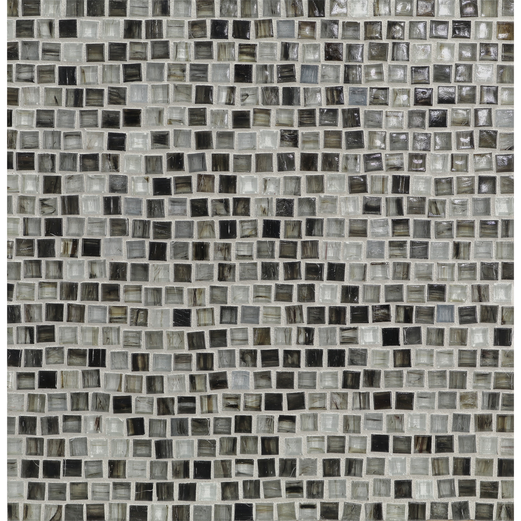 TOZEN: Nickel Pompeii Stack Field Mosaic (12.63"x12.28" | natural)