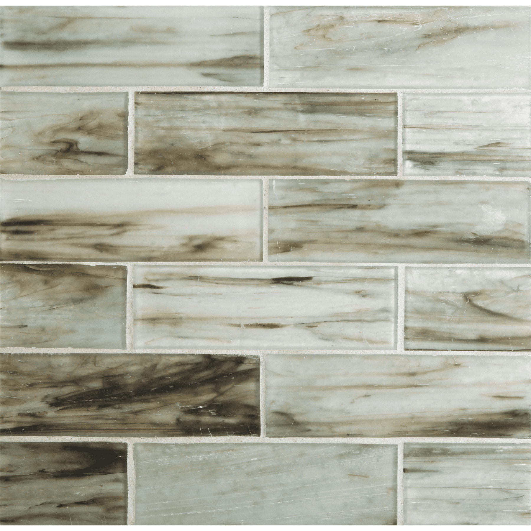 TOZEN: Nickel Rectangle Field Tile (2"x6" | silk)