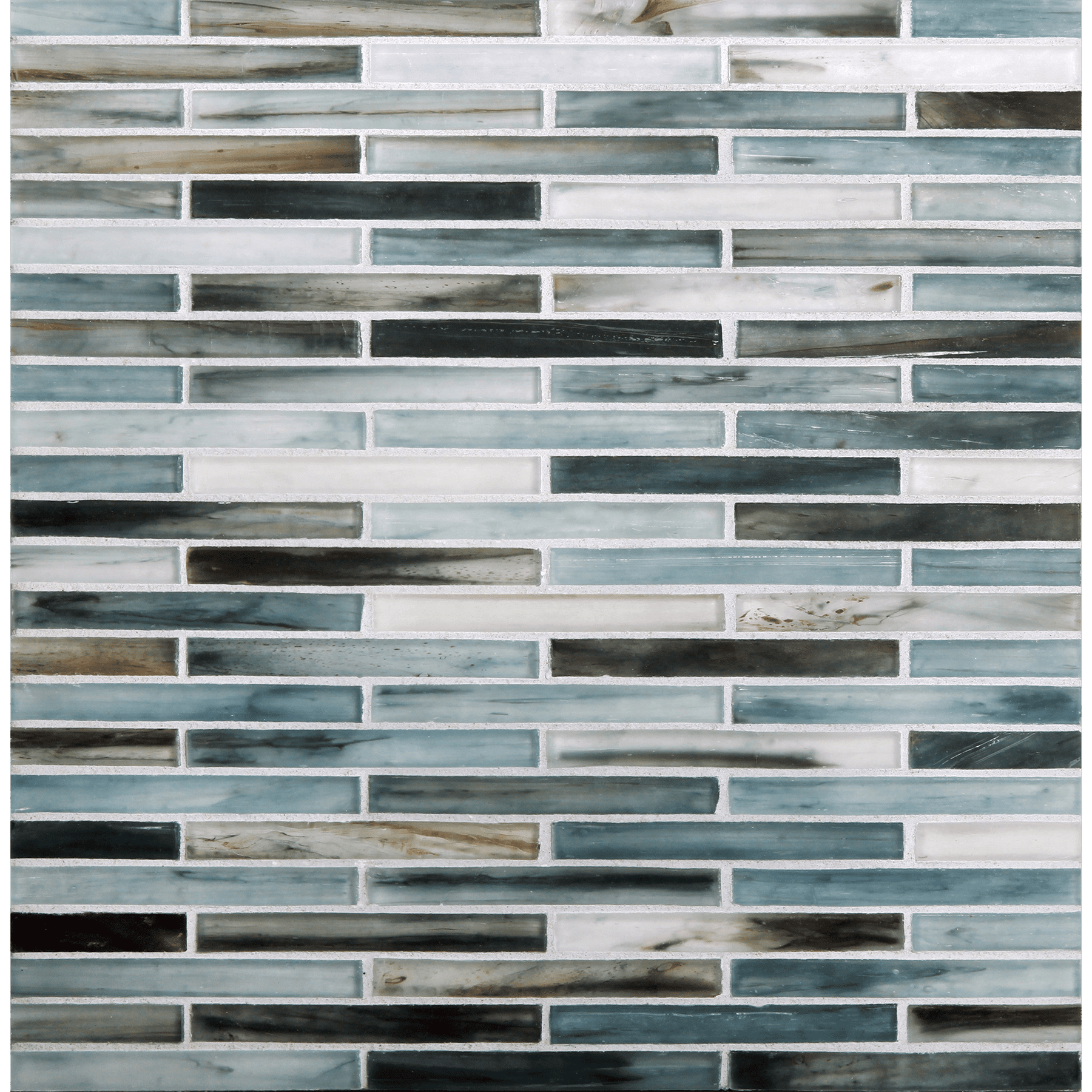 TOZEN: Oxygen 0.5"x4" Staggered Joint Field Mosaic (9.92"x12.14" | silk)
