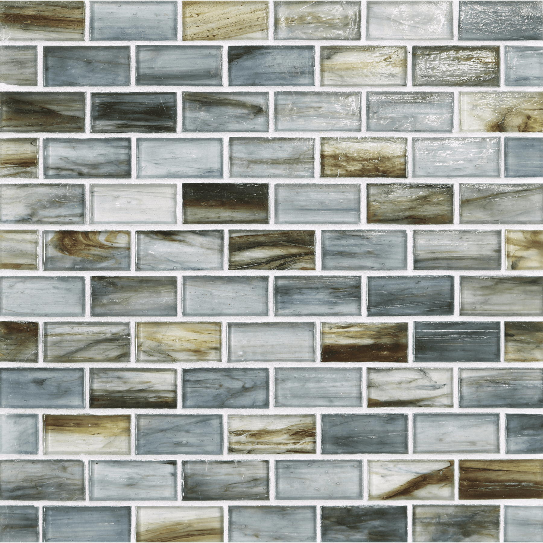 TOZEN: Oxygen 1"x2" Staggered Joint Field Mosaic (11.52"x12.51" | natural)