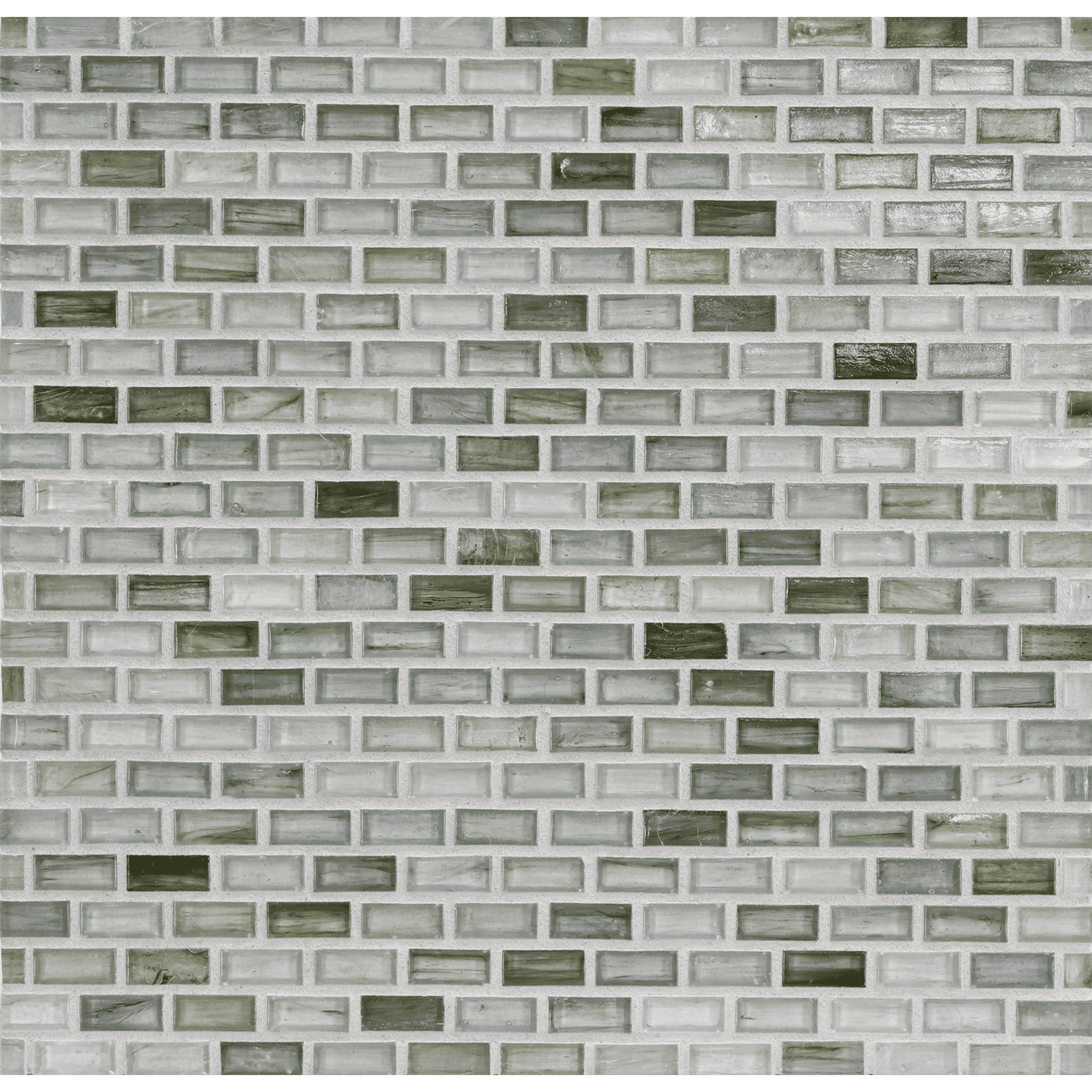 TOZEN: Selenium 0.5"x1" Staggered Joint Field Mosaic (12.51"x12.51" | natural)