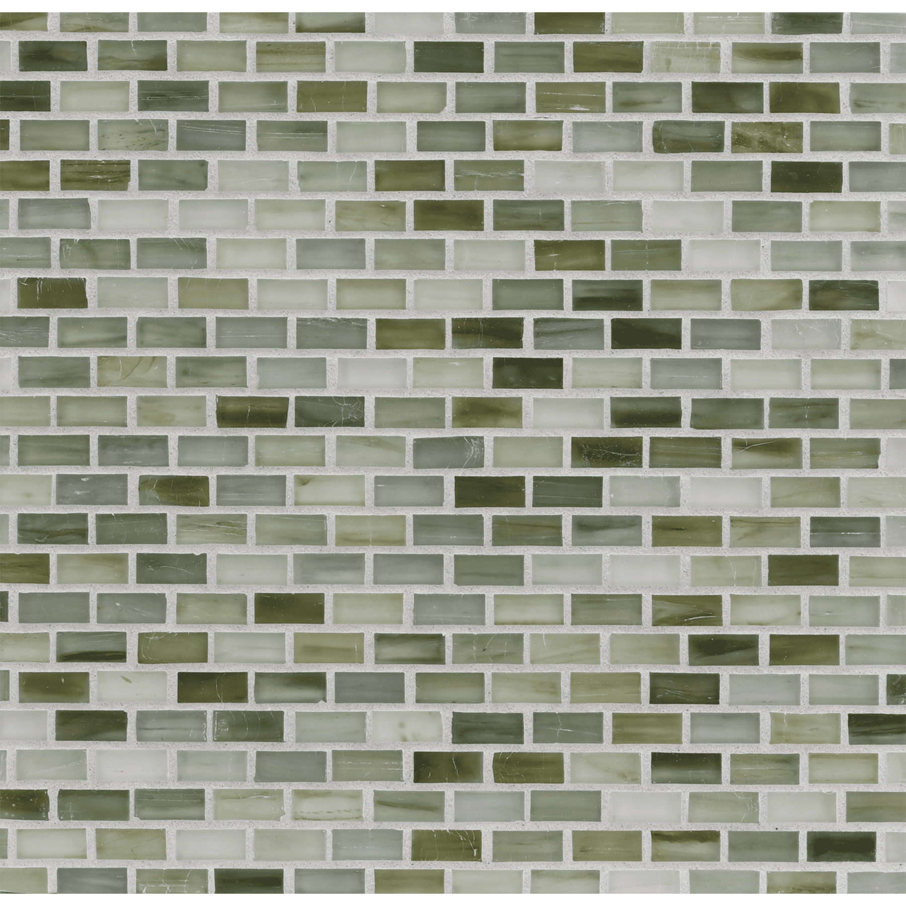 TOZEN: Selenium 0.5"x1" Staggered Joint Field Mosaic (12.51"x12.51" | silk)