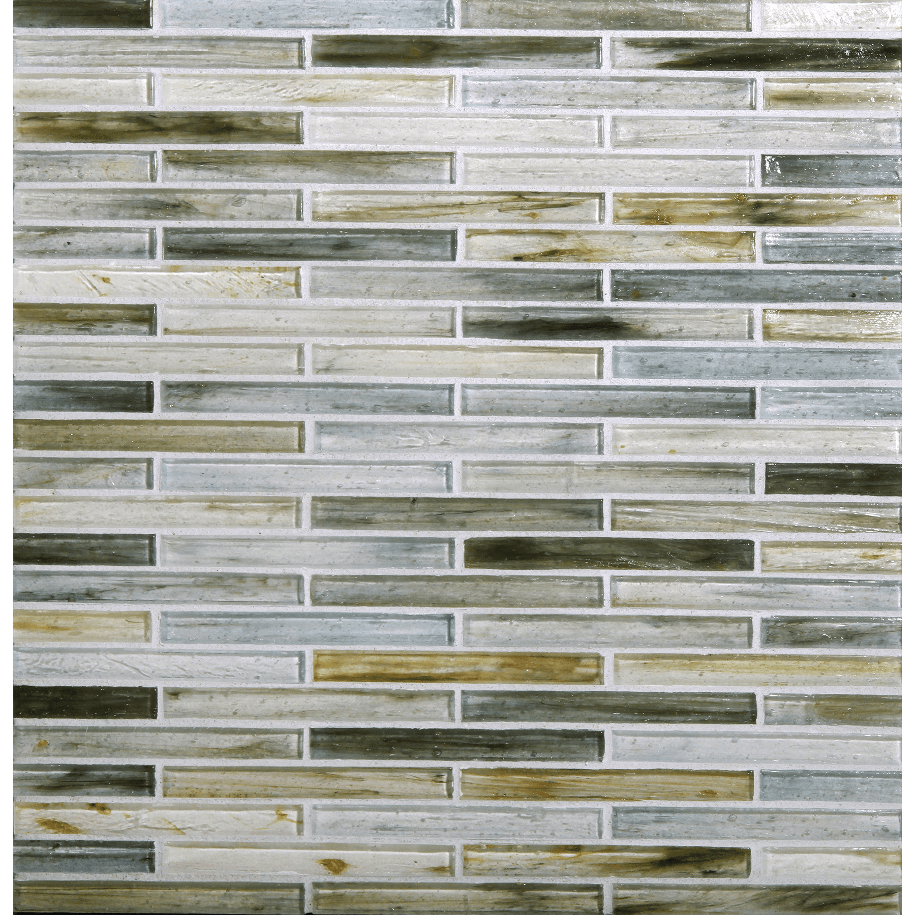 TOZEN: Selenium 0.5"x4" Staggered Joint Field Mosaic (9.92"x12.14" | natural)