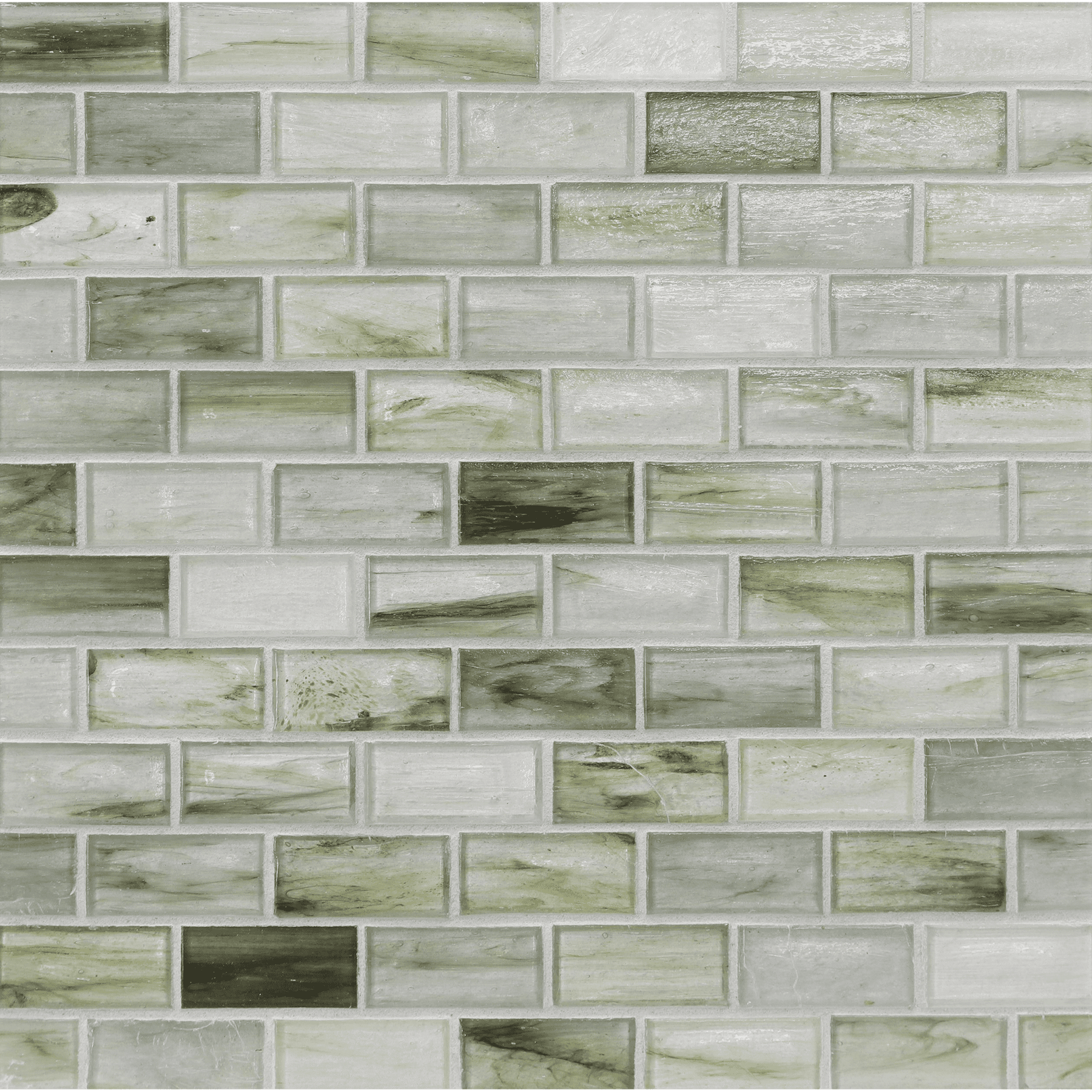 TOZEN: Selenium 1"x2" Staggered Joint Field Mosaic (11.52"x12.51" | natural)