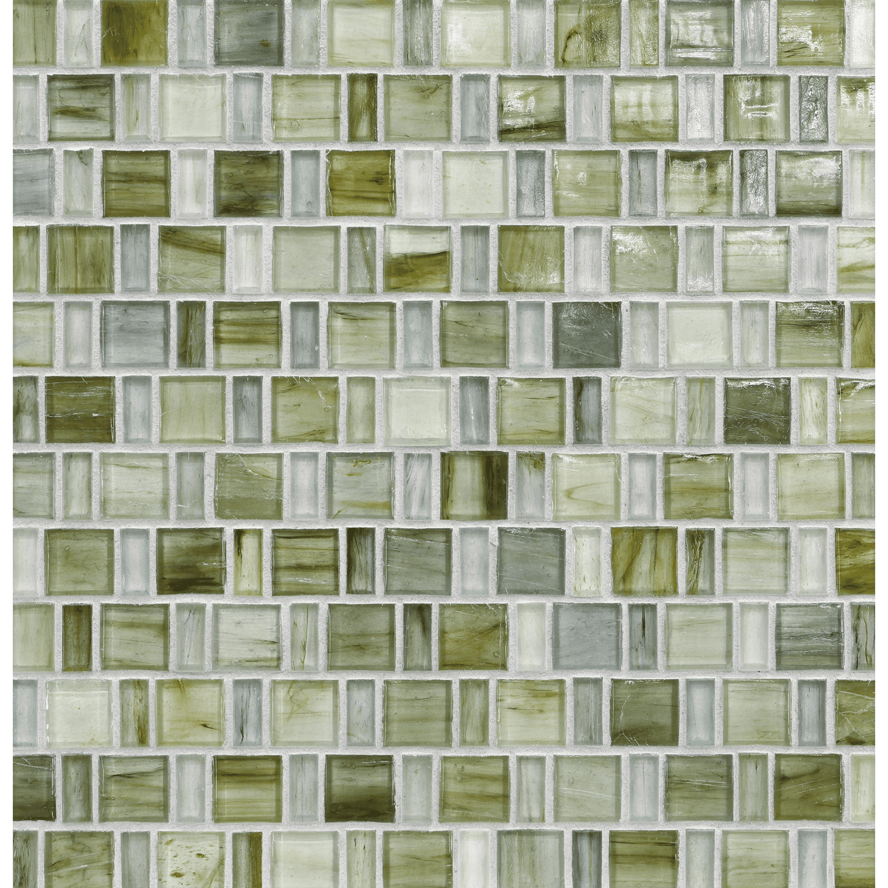 TOZEN: Selenium Japonaise Offset Field Mosaic (12.57"x12.50" | natural)