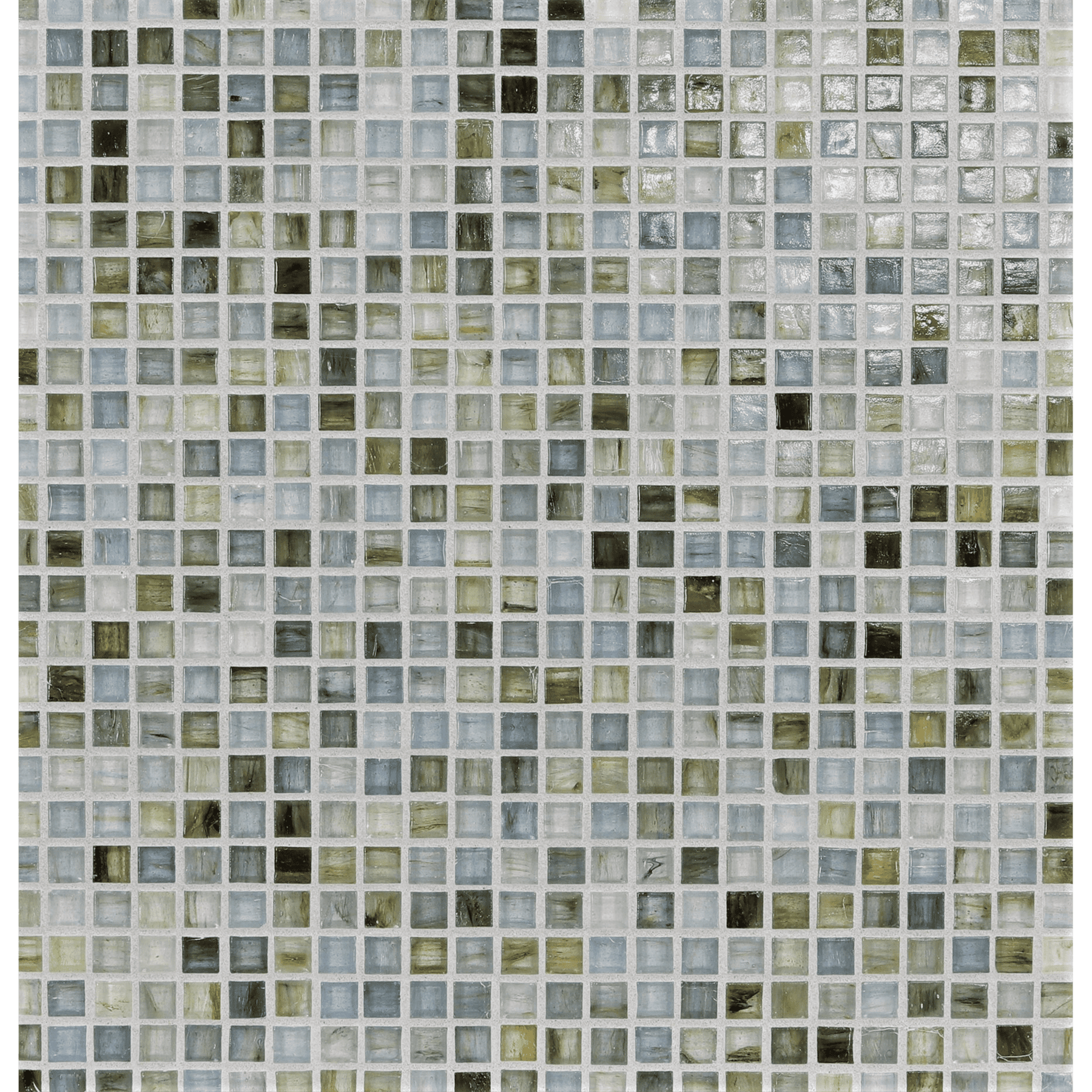 TOZEN: Strontium 0.5"x0.5" Straight Stack Field Mosaic (12.52"x12.52" | natural)