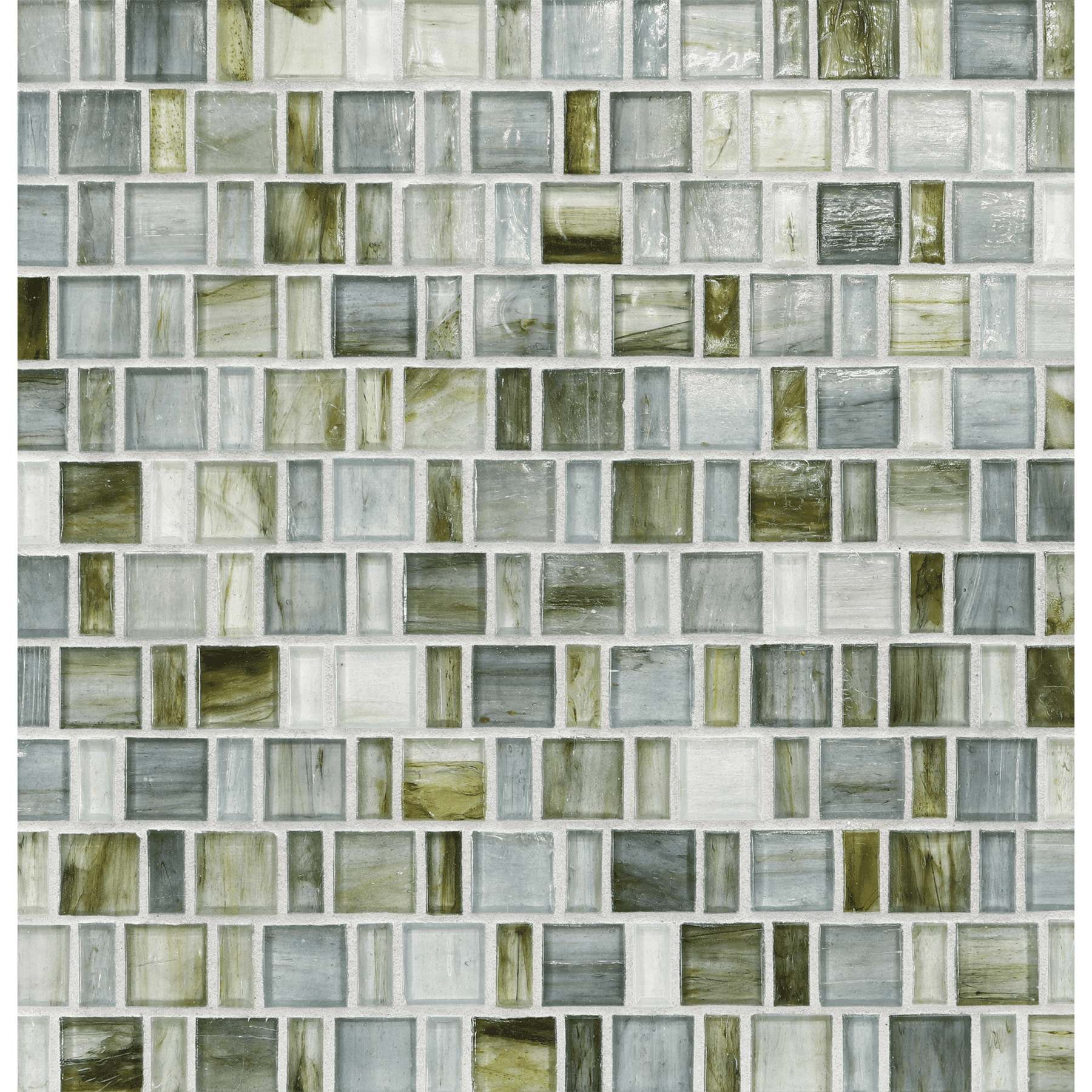 TOZEN: Strontium Japonaise Offset Field Mosaic (12.57"x12.50" | natural)