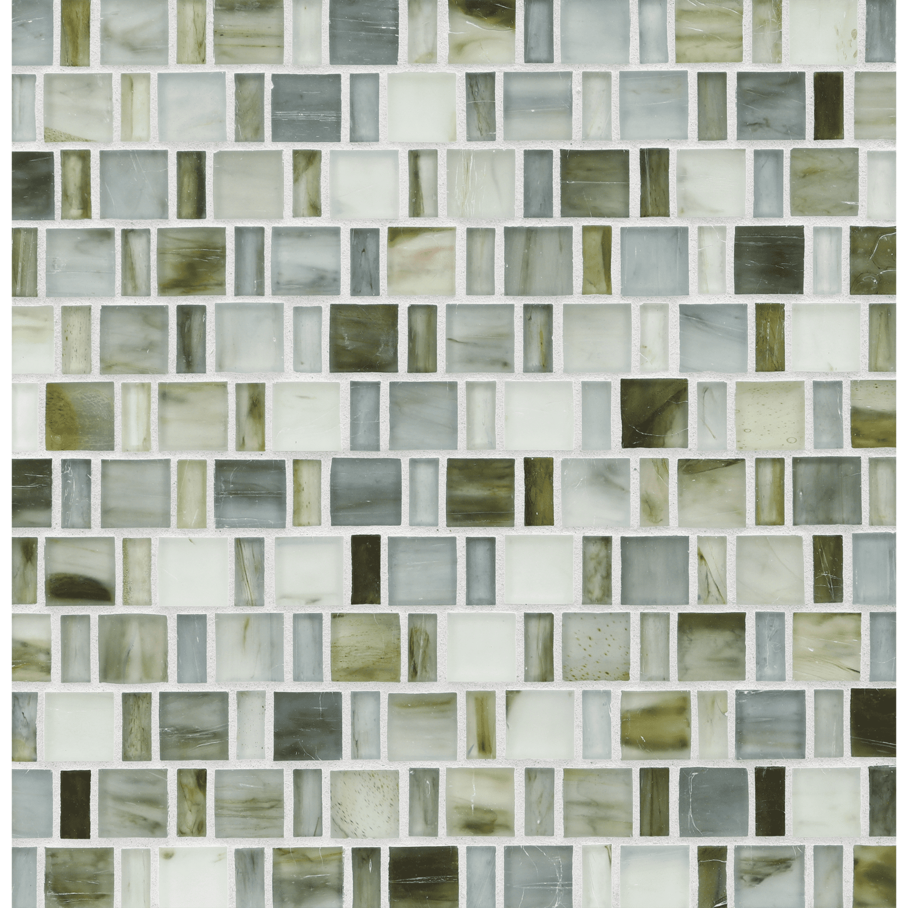 TOZEN: Strontium Japonaise Offset Field Mosaic (12.57"x12.50" | silk)