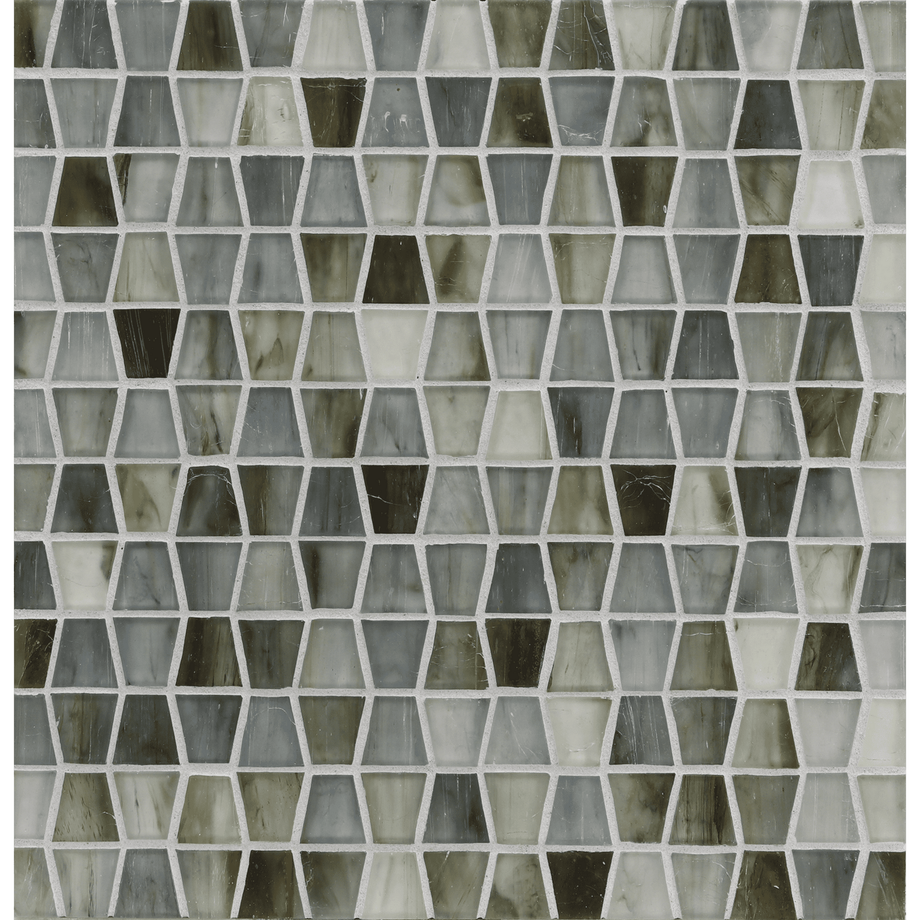 TOZEN: Strontium Wings Tapered Field Mosaic (11.91"x12.50" | silk)