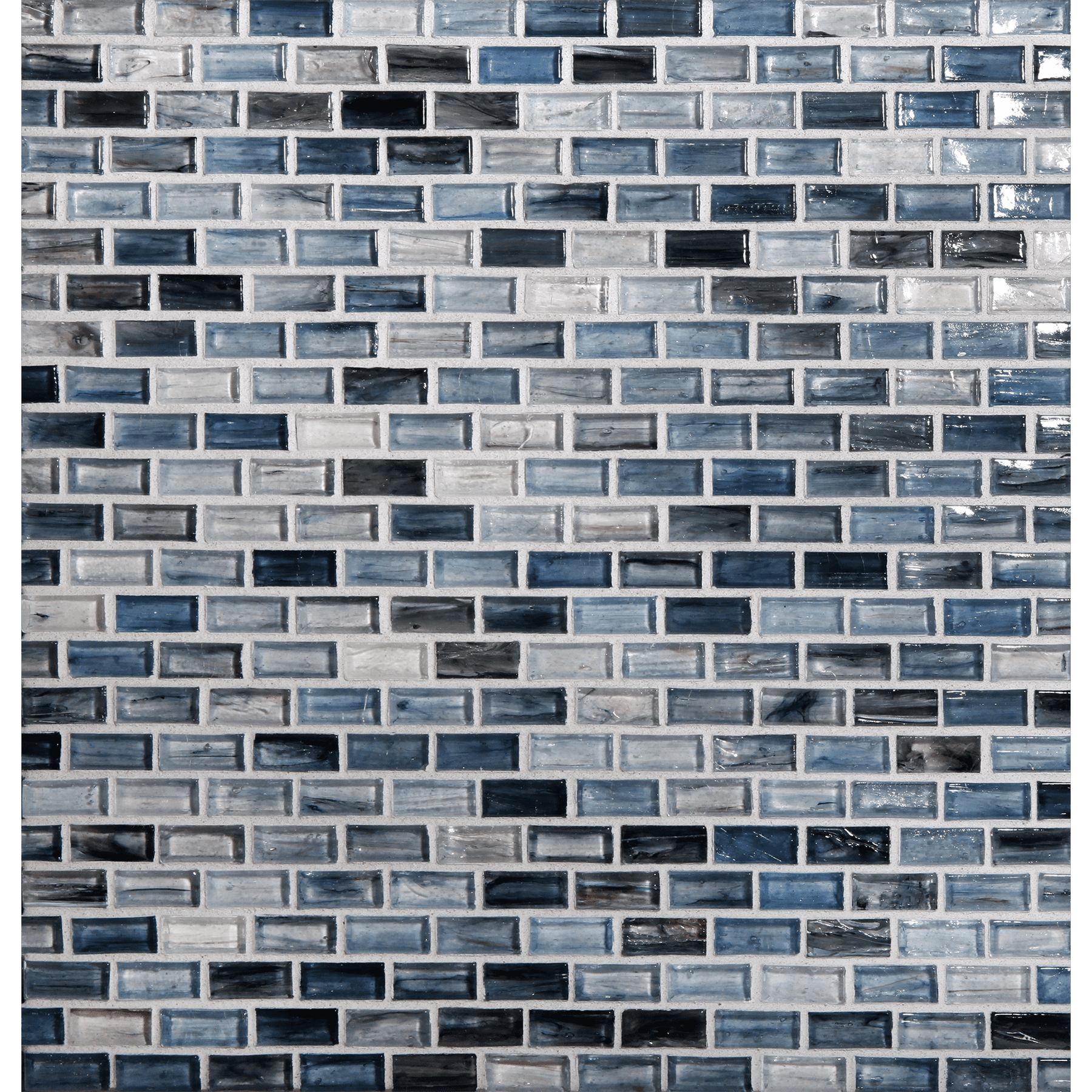TOZEN: Tanzanite 0.5"x1" Staggered Joint Field Mosaic (12.51"x12.51" | natural)