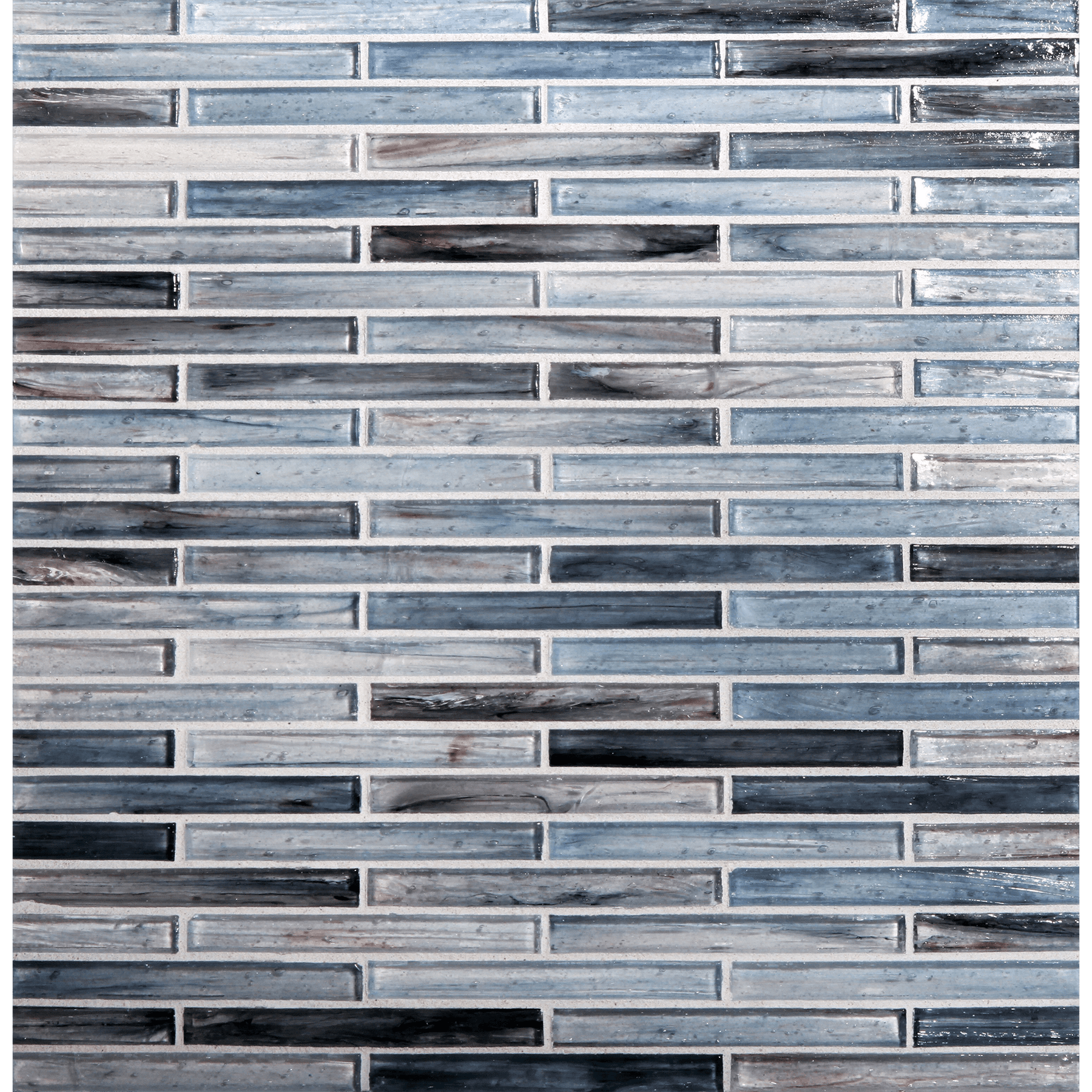 TOZEN: Tanzanite 0.5"x4" Staggered Joint Field Mosaic (9.92"x12.14" | natural)