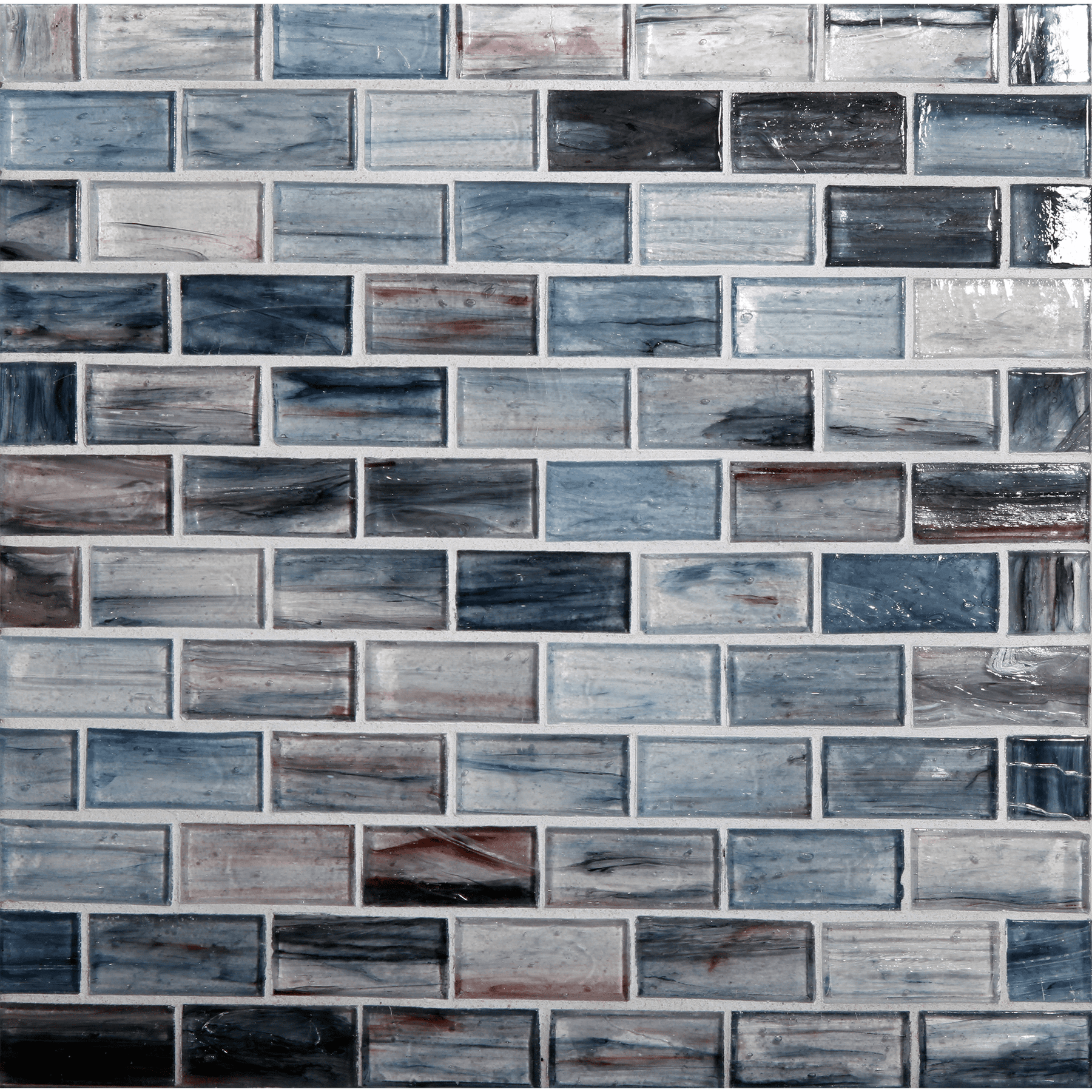 TOZEN: Tanzanite 1"x2" Staggered Joint Field Mosaic (11.52"x12.51" | natural)