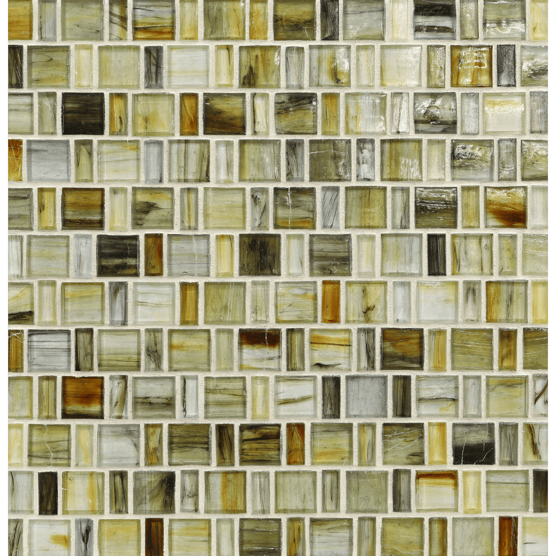 TOZEN: Tin Japonaise Offset Field Mosaic (12.57"x12.50" | natural)