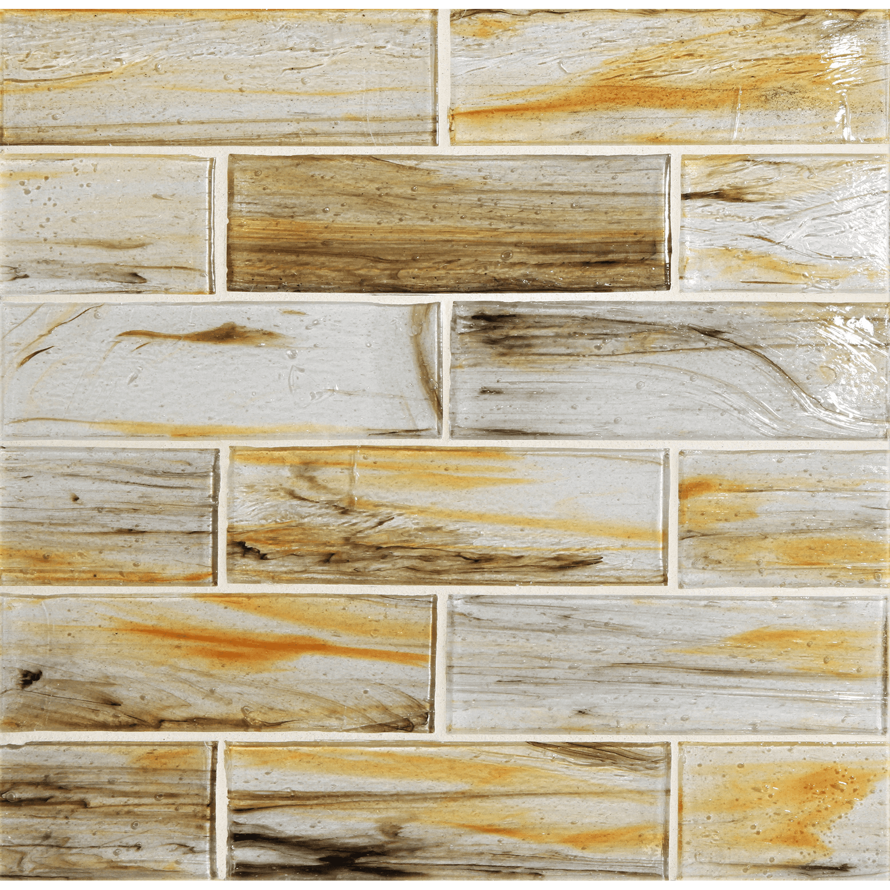 TOZEN: Tin Rectangle Field Tile (2"x6" | natural)