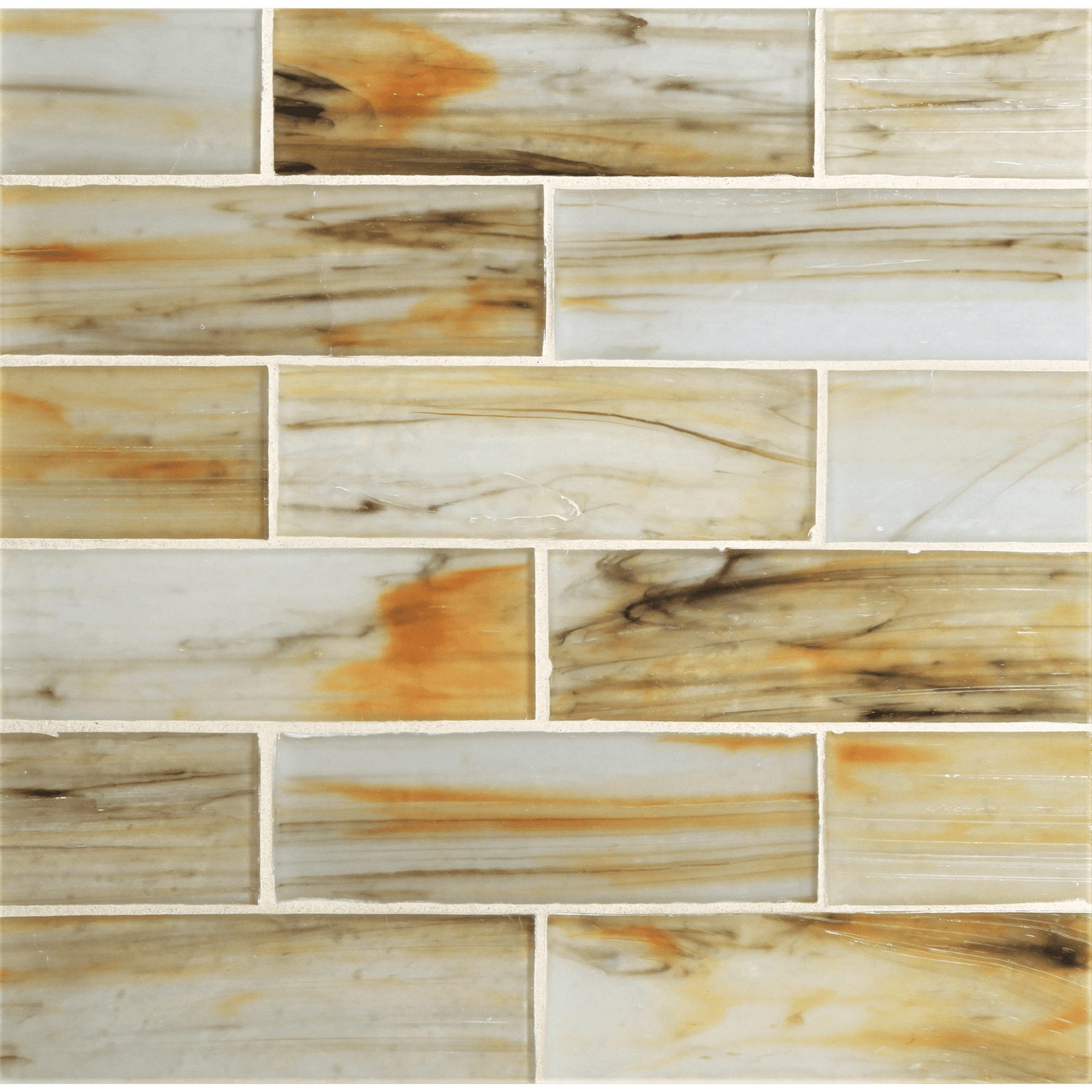 TOZEN: Tin Rectangle Field Tile (2"x6" | silk)