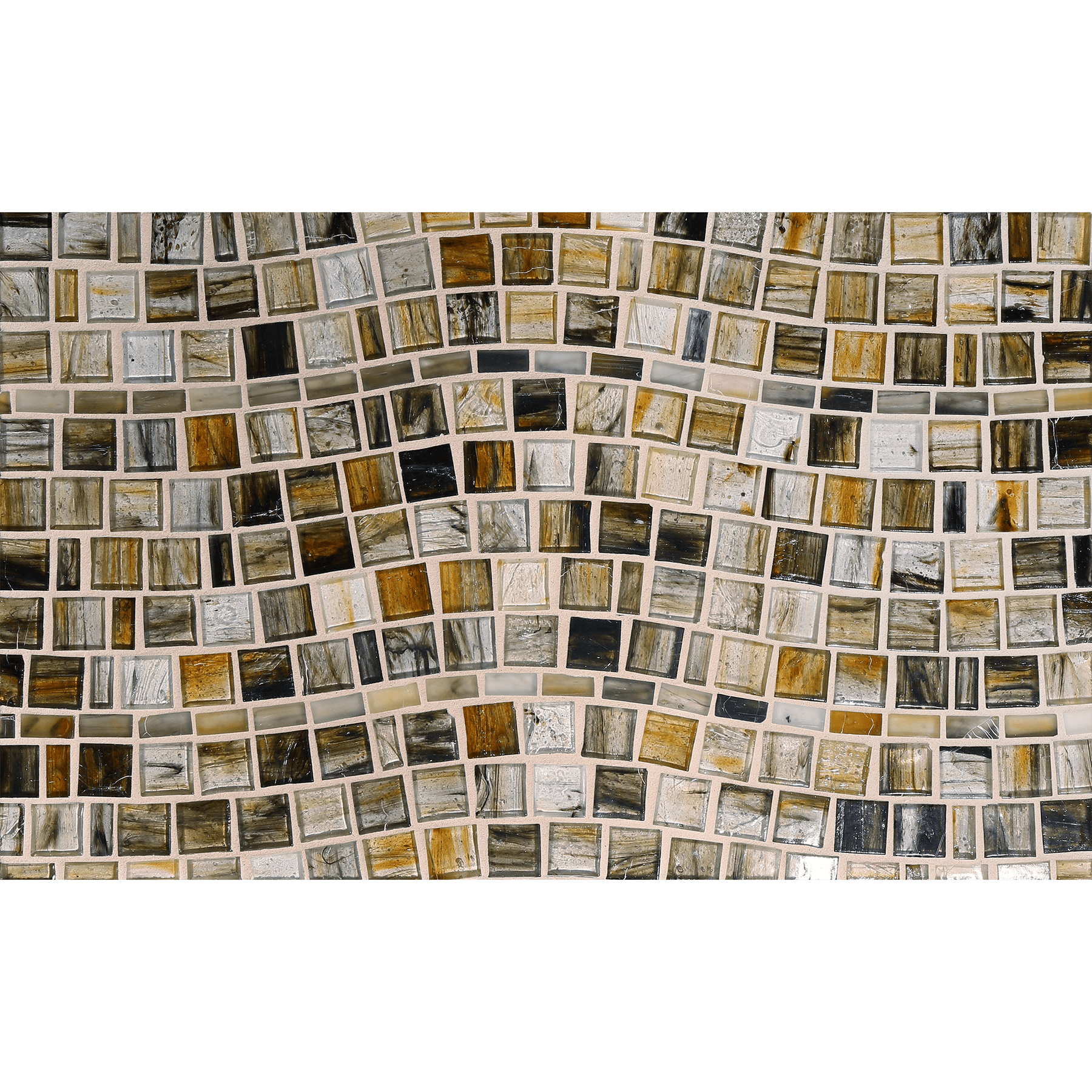 TOZEN: Tin Rio Offset Field Mosaic (15.42"x11.67" | natural)