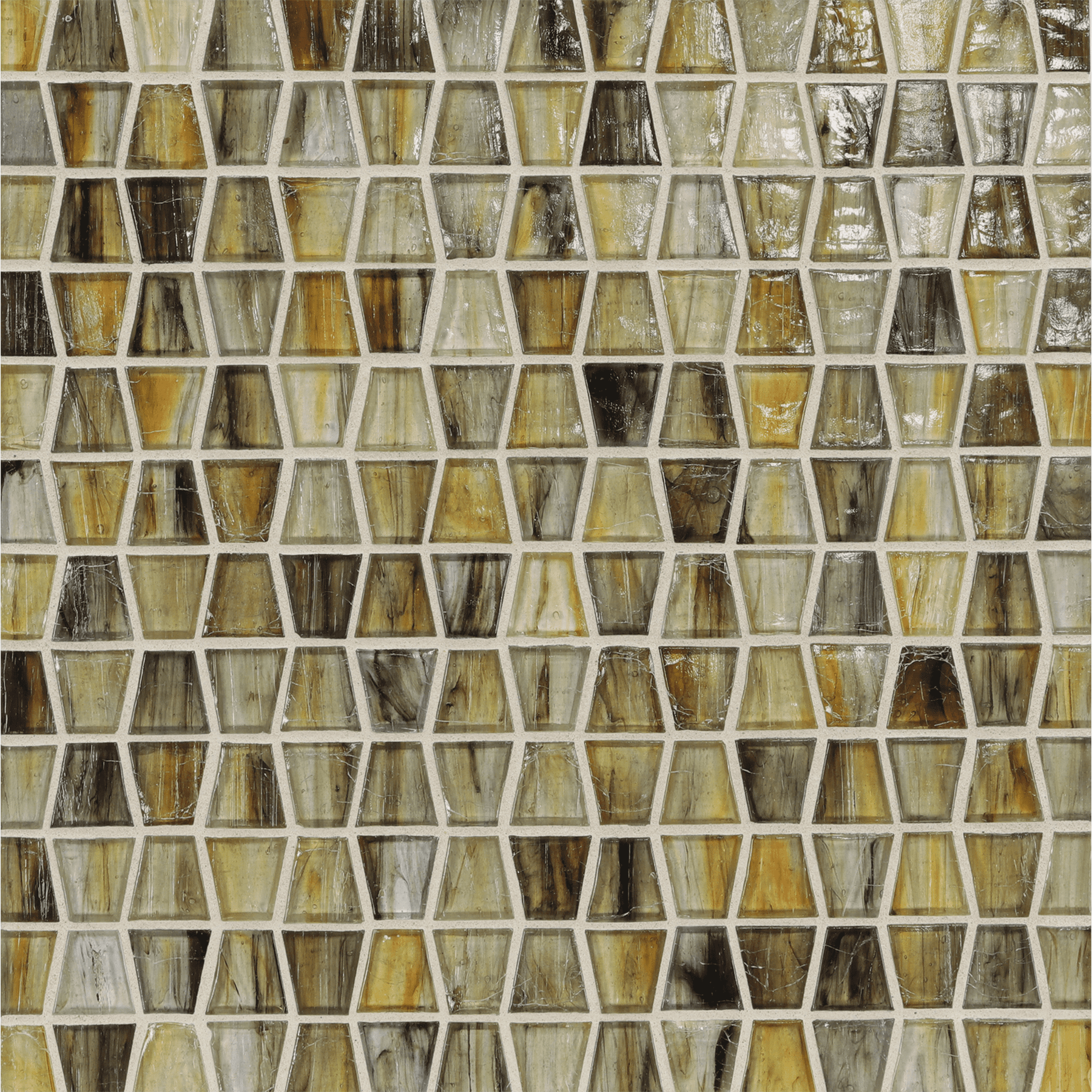 TOZEN: Tin Wings Tapered Field Mosaic (11.91"x12.50" | natural)