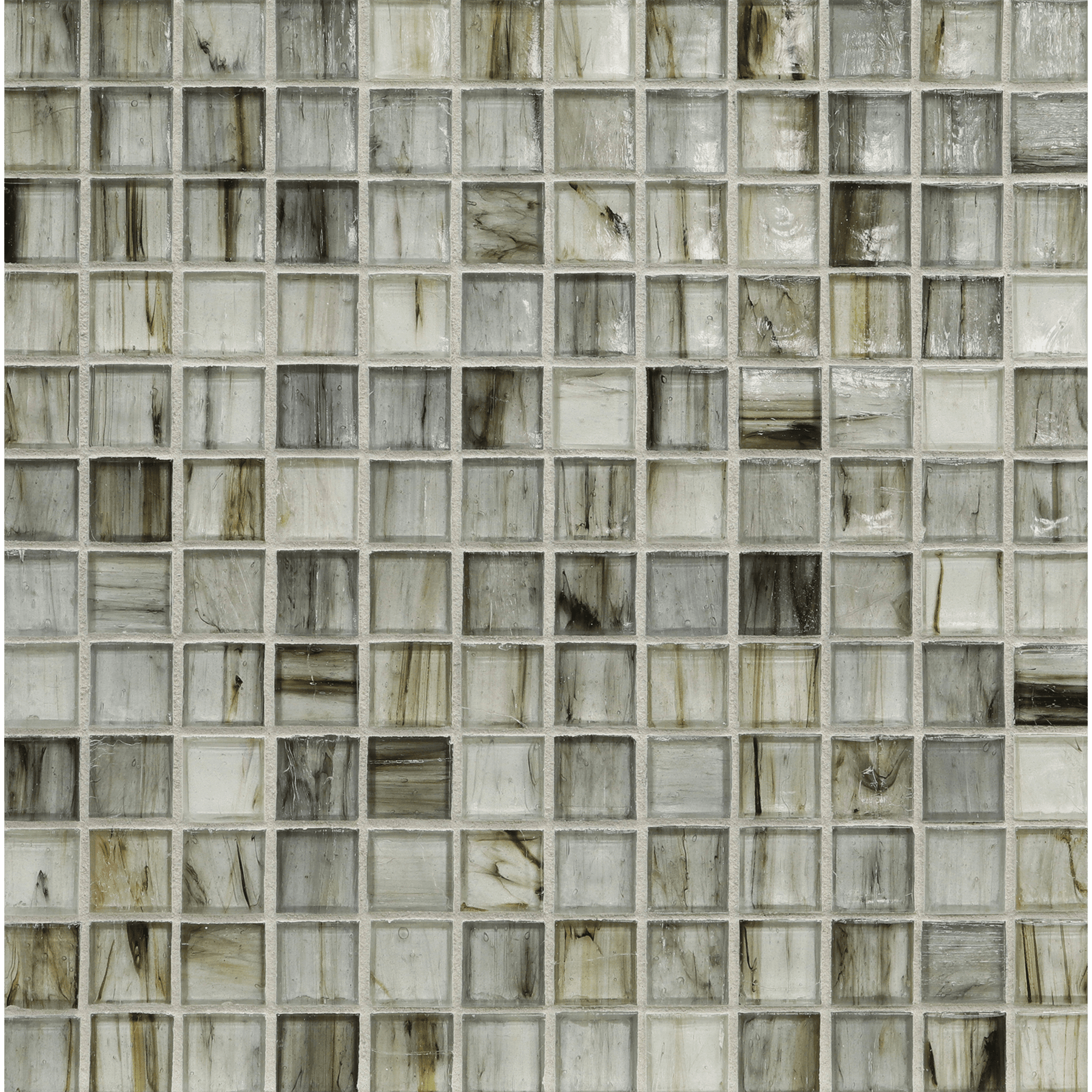 TOZEN: Vanadium 1"x1" Straight Stack Field Mosaic (12.51"x12.51" | natural)