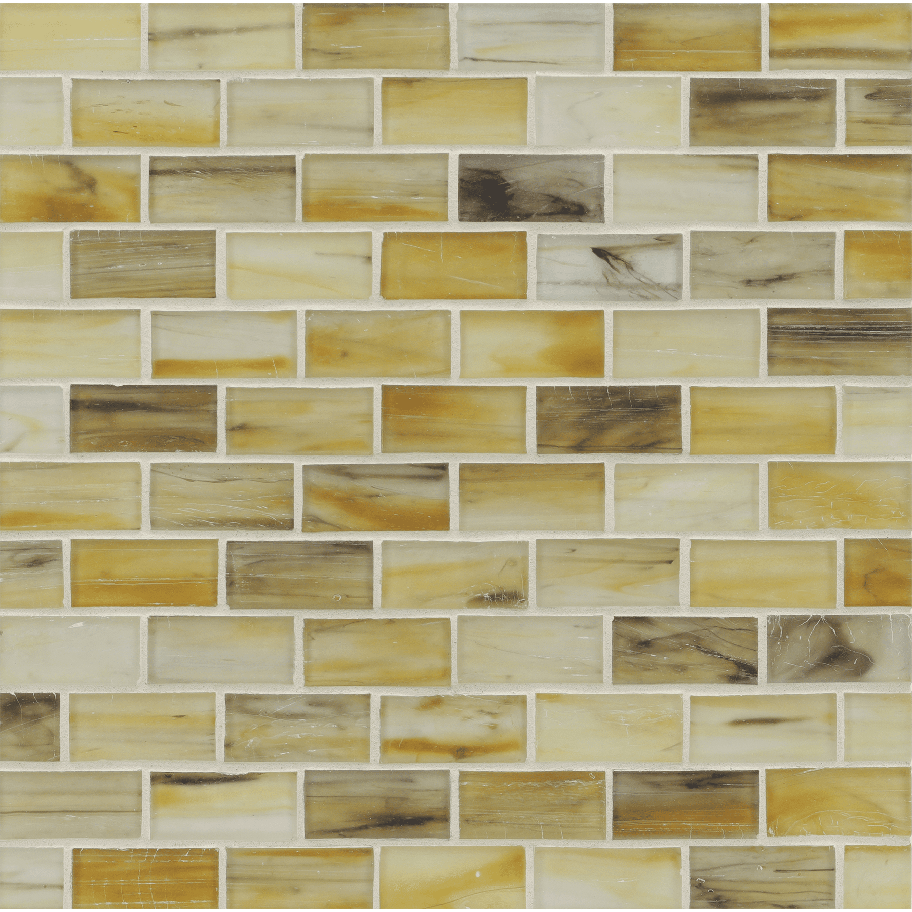 TOZEN: Yttrium 1"x2" Staggered Joint Field Mosaic (11.52"x12.51" | silk)
