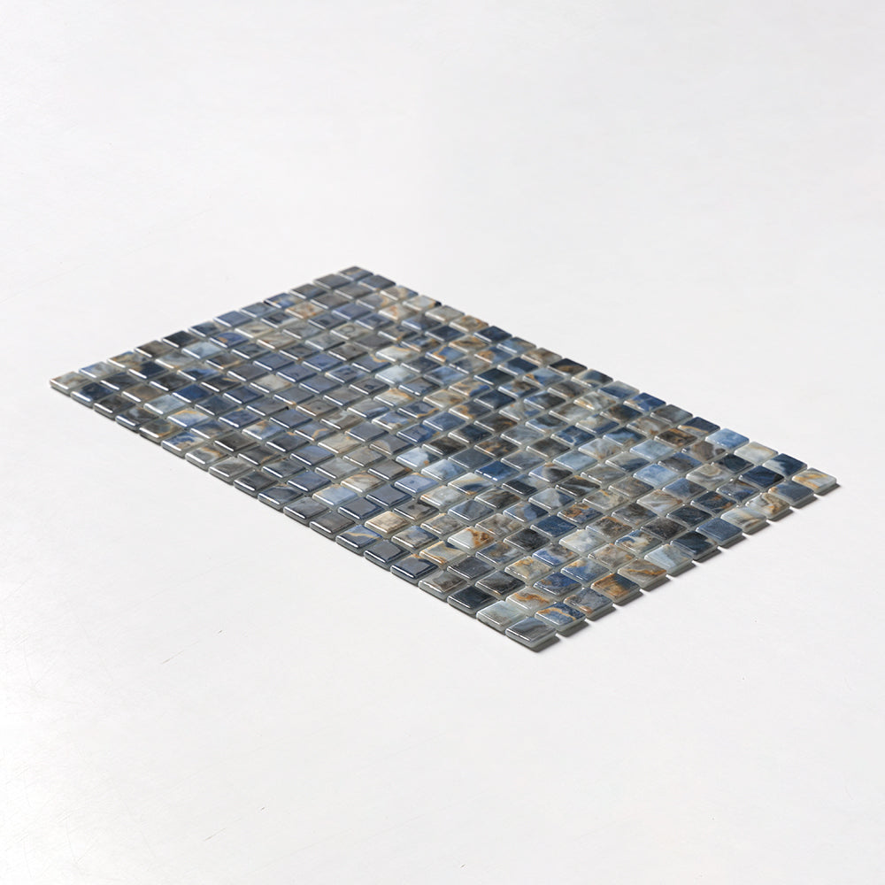 Ostrica Polished 1×1 Recycled Glass Mosaics 12 13/16×20 1/4 (GT00299)
