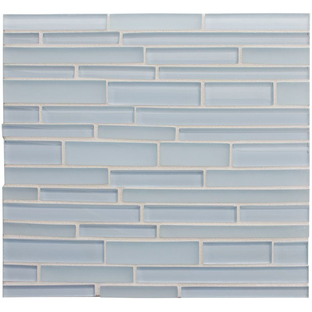 Marble Systems Air glossy colored glass tile pattern swatch — available at Surface Group