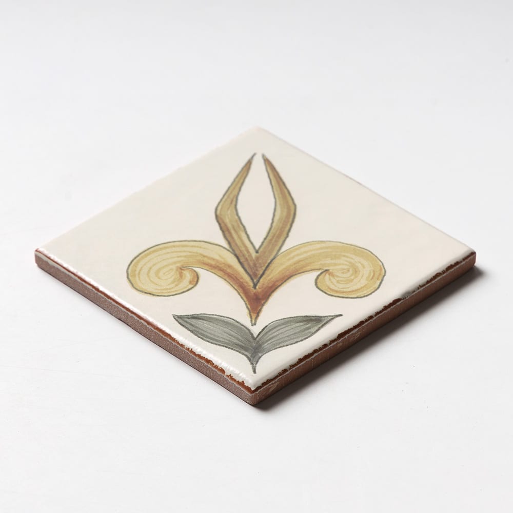 ARCADIA: Spire Glazed Terracotta Deco Field Tile (6"x6"x3/8 | matte)