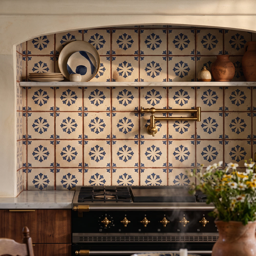 Rosebud Matte Glazed Terracotta Tiles 6×6 (TL80913)