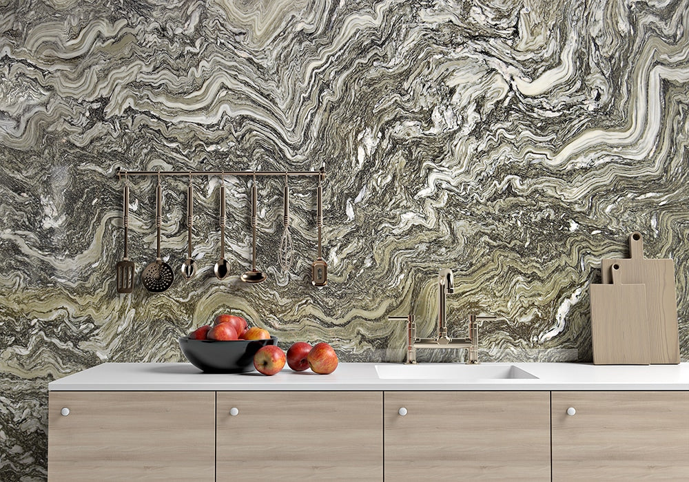 Avalanche Polished Marble Slab Random