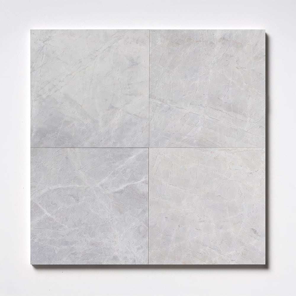Marble Systems Avalanche Honed Marble Avalanche matte marble tile pattern swatch — available at Surface Group