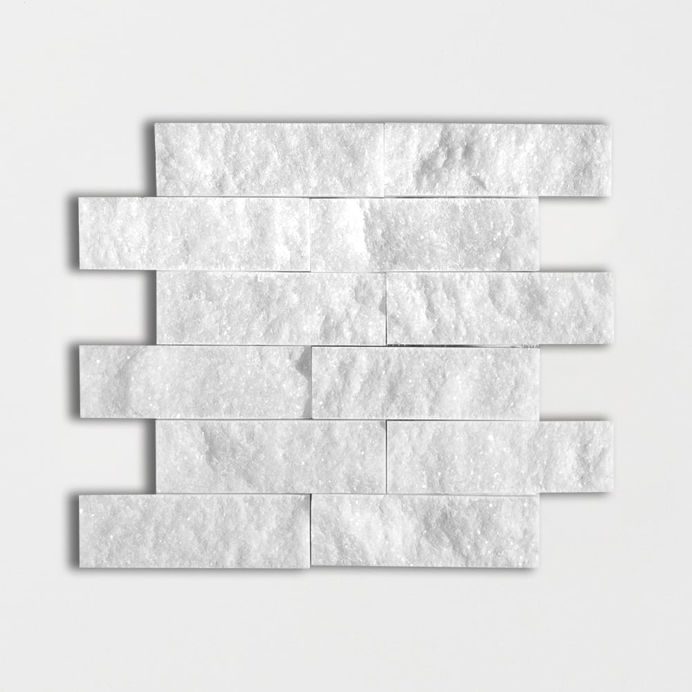 Avalon Rock Face 2×6 Marble Mosaic 12×14 Image