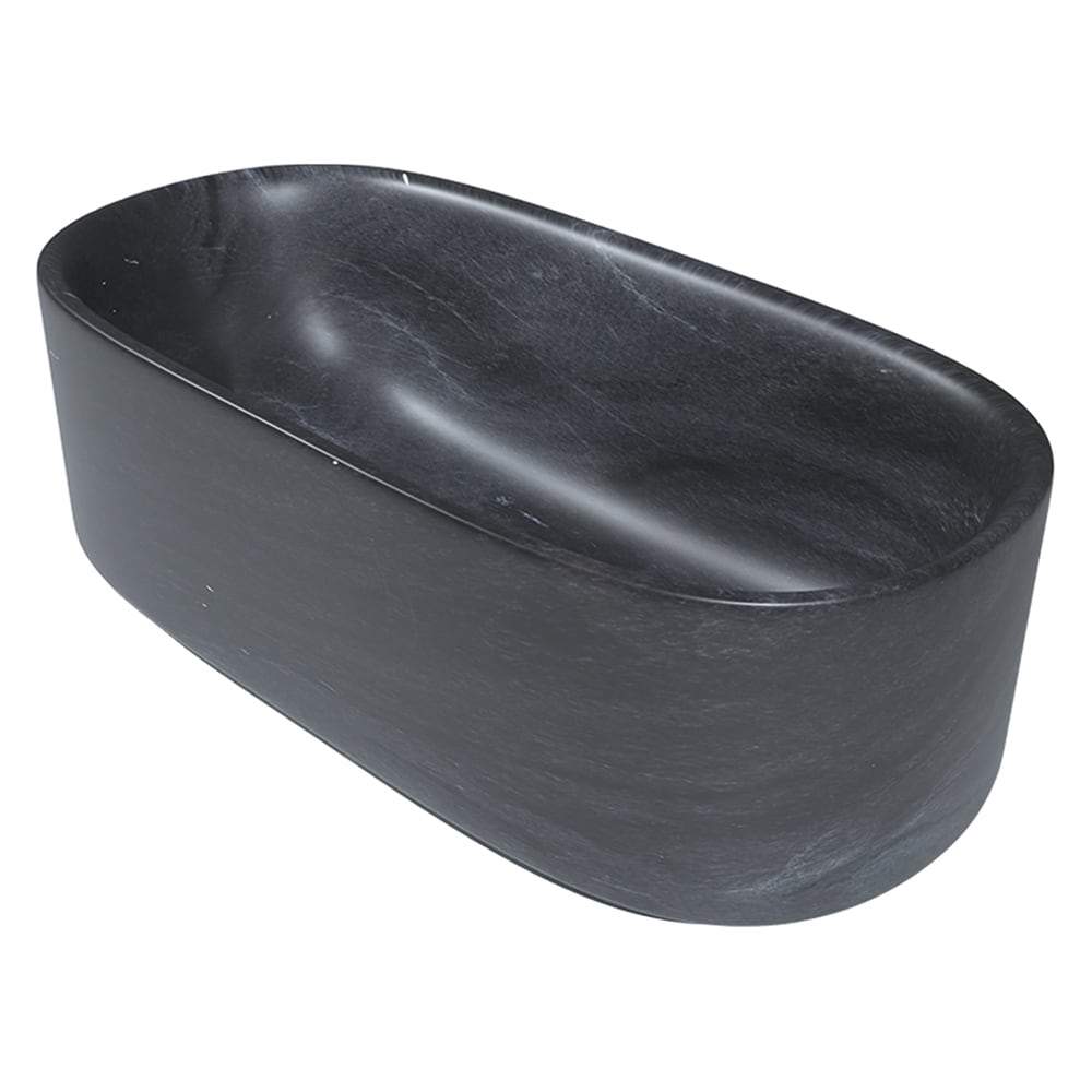 Marble Systems Marble Bath Tubs Bardiglo Royal matte marble tile close-up view — available at Surface Group