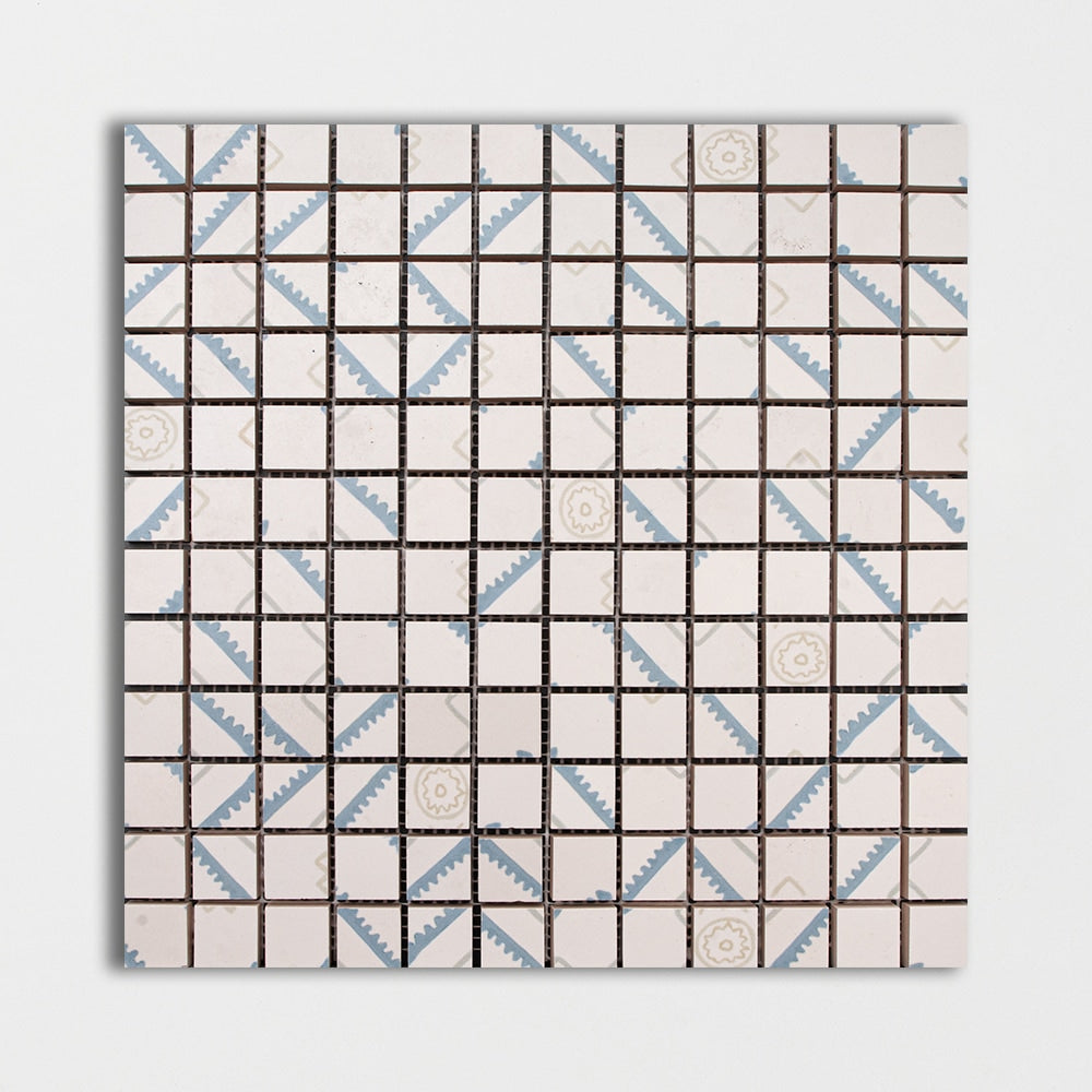 Nest Blend Matte 1×1 Ceramic Mosaic 12×12 Image