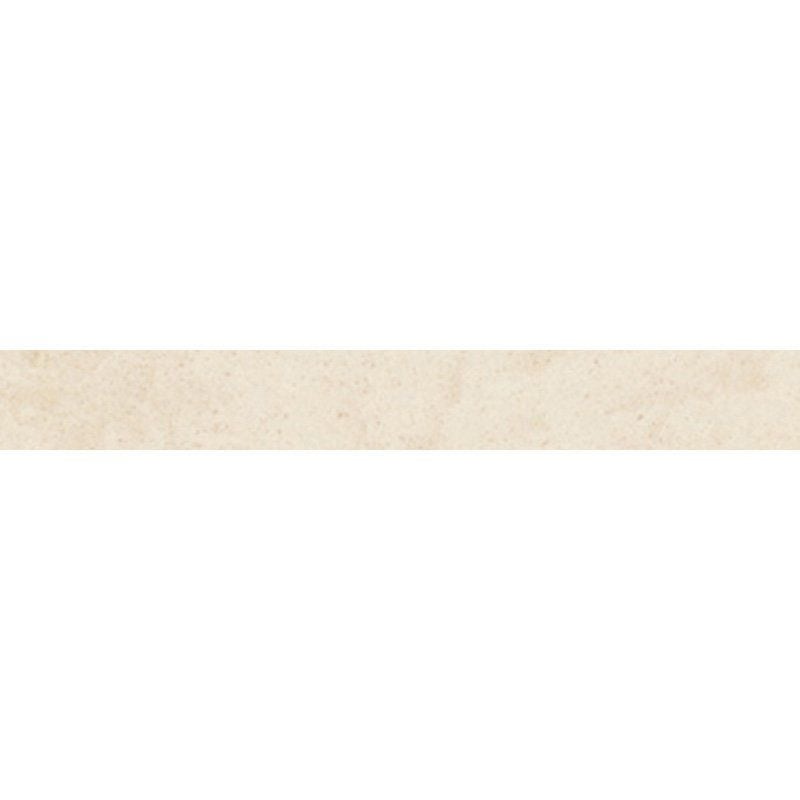 Bianco Brera Honed Bullnose Limestone Look Porcelain Base 3×24 Image