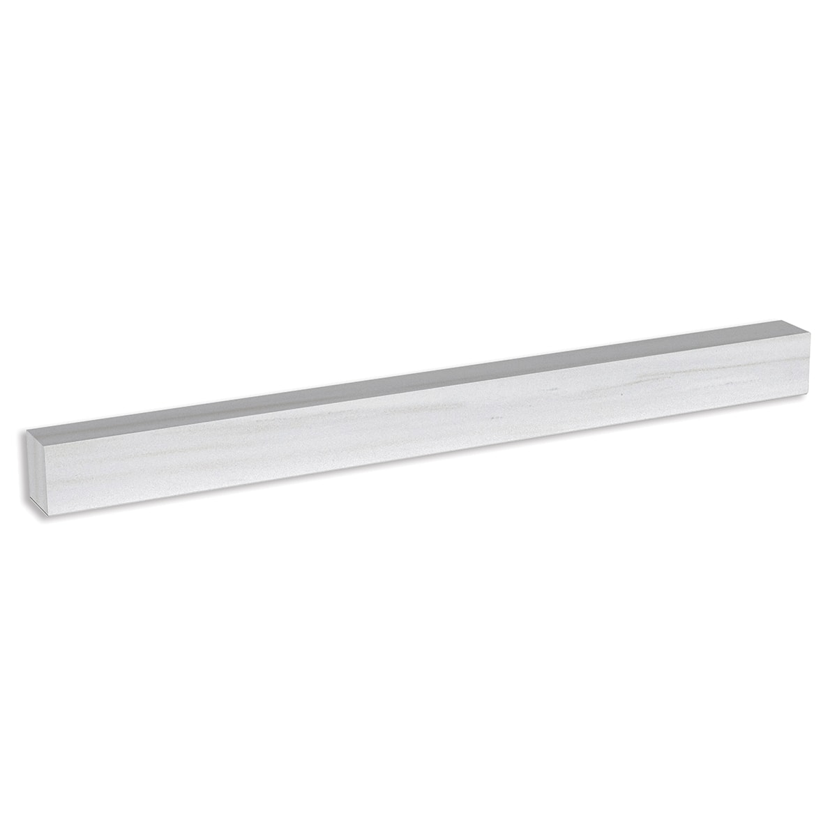 Bianco Dolomiti Honed Flatiron Marble Moldings 1×12 Image