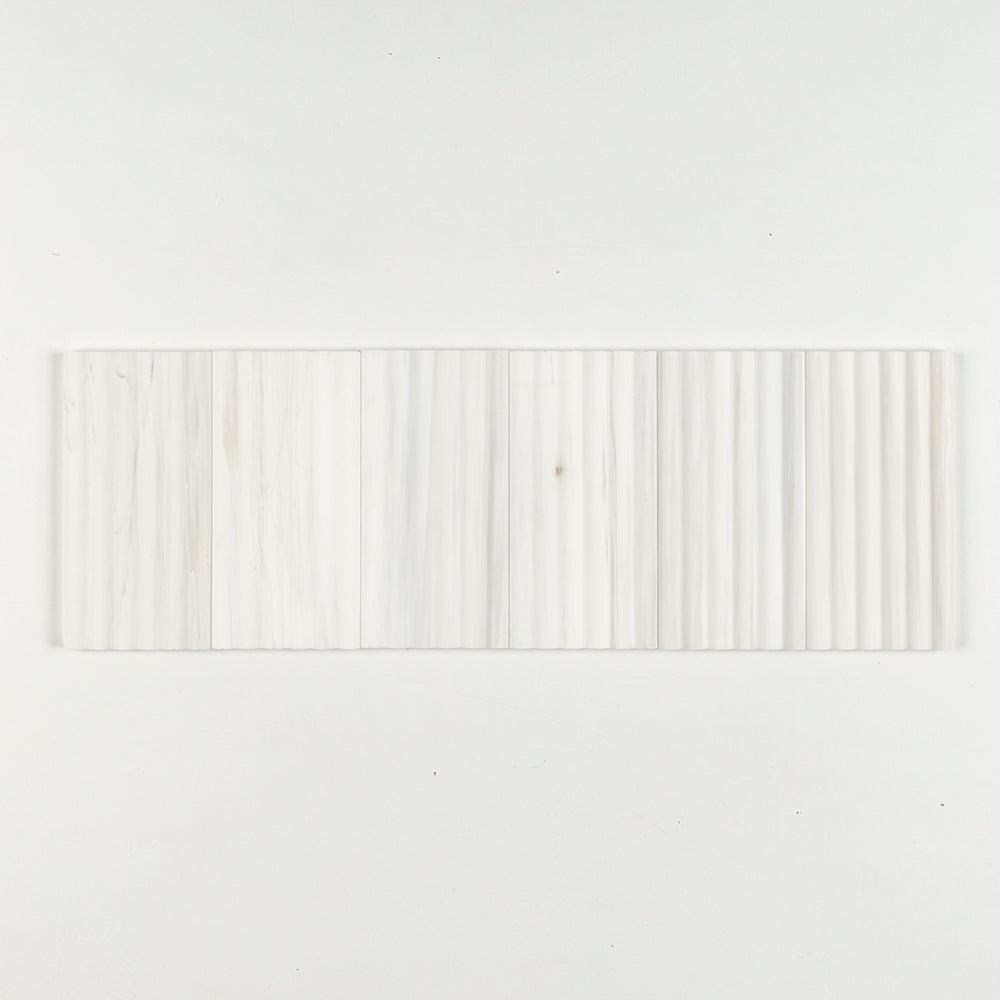 Marble Systems Bianco Dolomiti Classic Honed Marble Bianco Dolomiti Classic matte tile pattern swatch — available at Surface