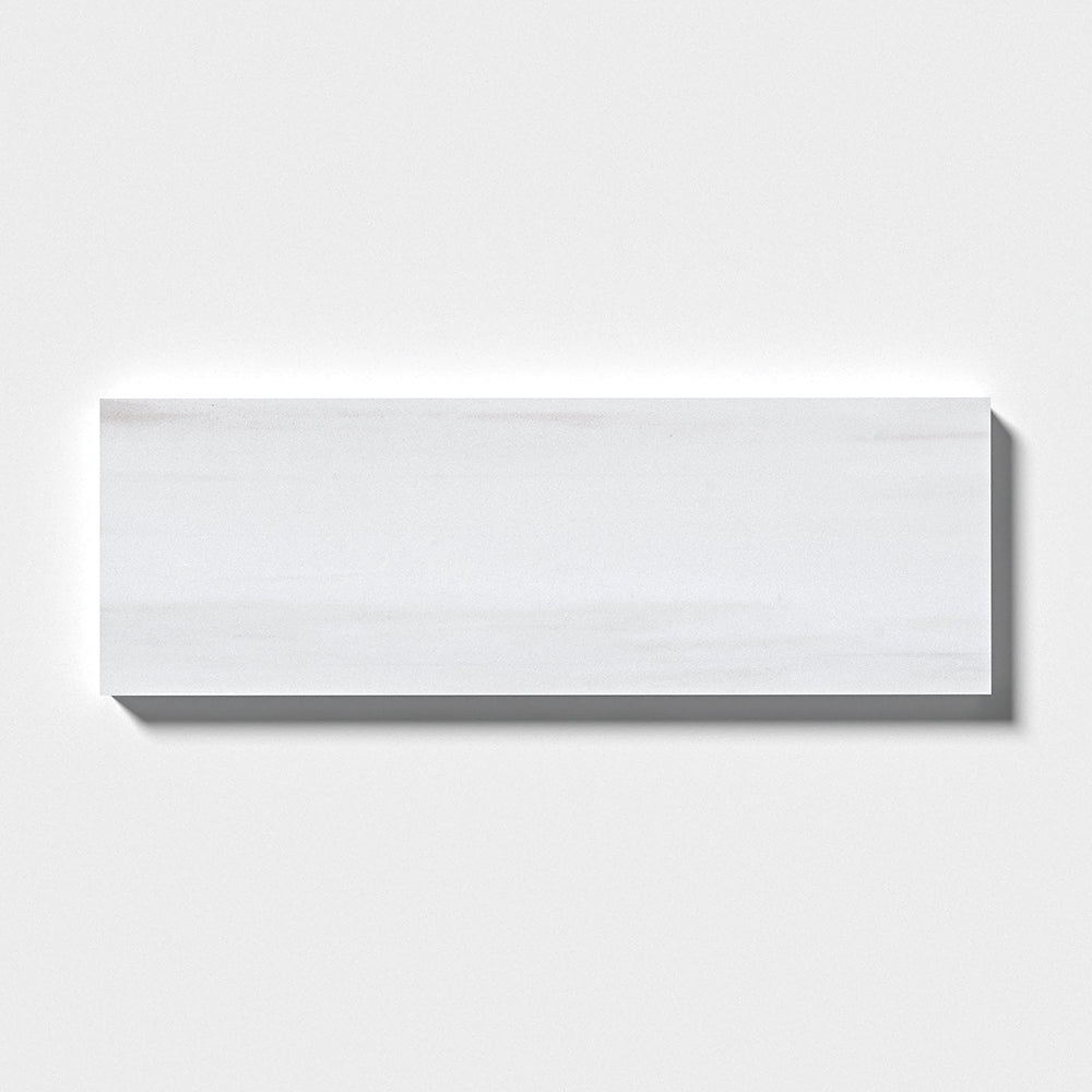 Bianco Dolomiti Classic Polished Marble Tile 4×12 Image