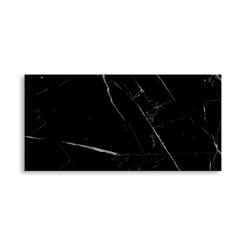 Black Polished Marble Tile 2 3/4×5 1/2 Image