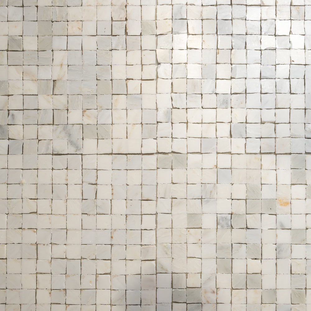 Marble Systems Calacatta Bella Honed Marble Calacatta Bella matte marble tile pattern swatch — available at Surface Group
