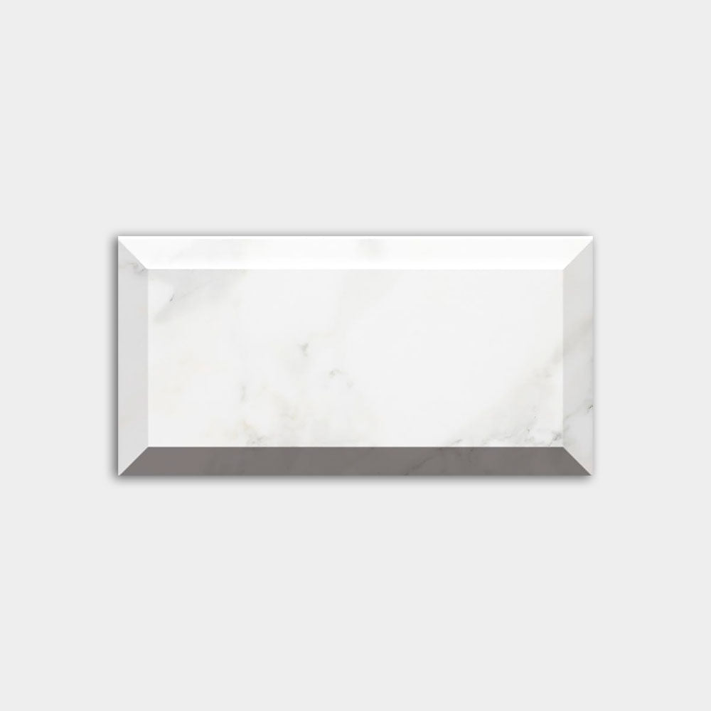 Calacatta Gold Honed Subway Marble Tile 2 3/4×5 1/2 Image
