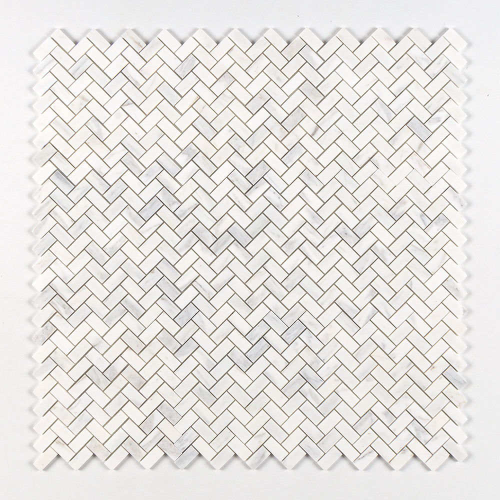 Marble Systems Calacatta Gold Royal Honed Marble Calacatta Gold Royal matte tile pattern swatch — available at Surface Group