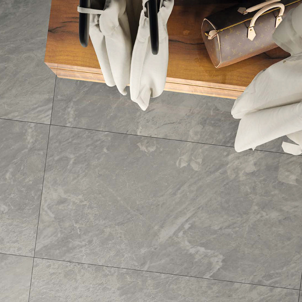 Carrara Blu Semi Polished Marble Look Porcelain Tile 12×24 (WIS11961)