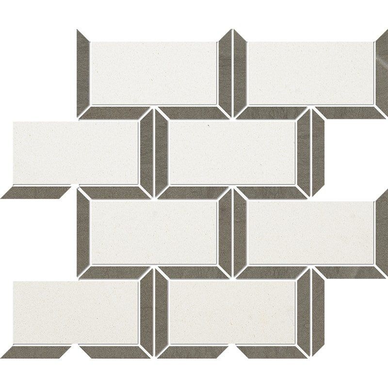 Champagne, Bosphorus Honed Cascade Limestone Mosaic 9 5/8×11 13/16 Image
